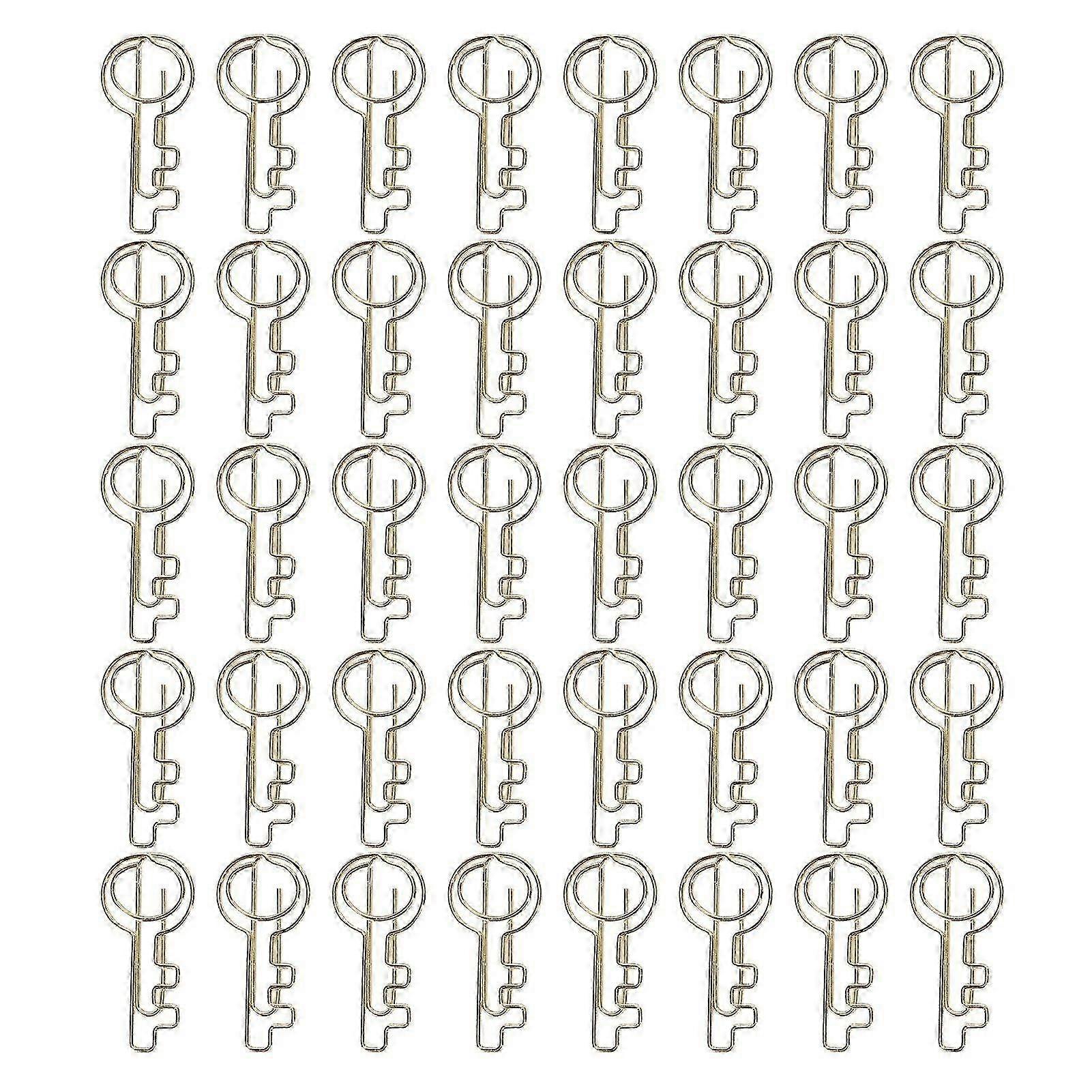 2025 dernier modèle 40pcs trombone unique forme clé portable réutilisable mignon