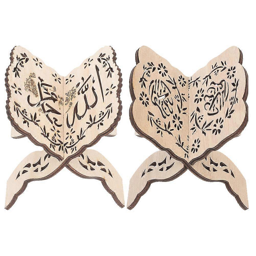 2pcs Decorative Reading Rack Multi-functional Reading Holder Desktop Book Stand for Reading