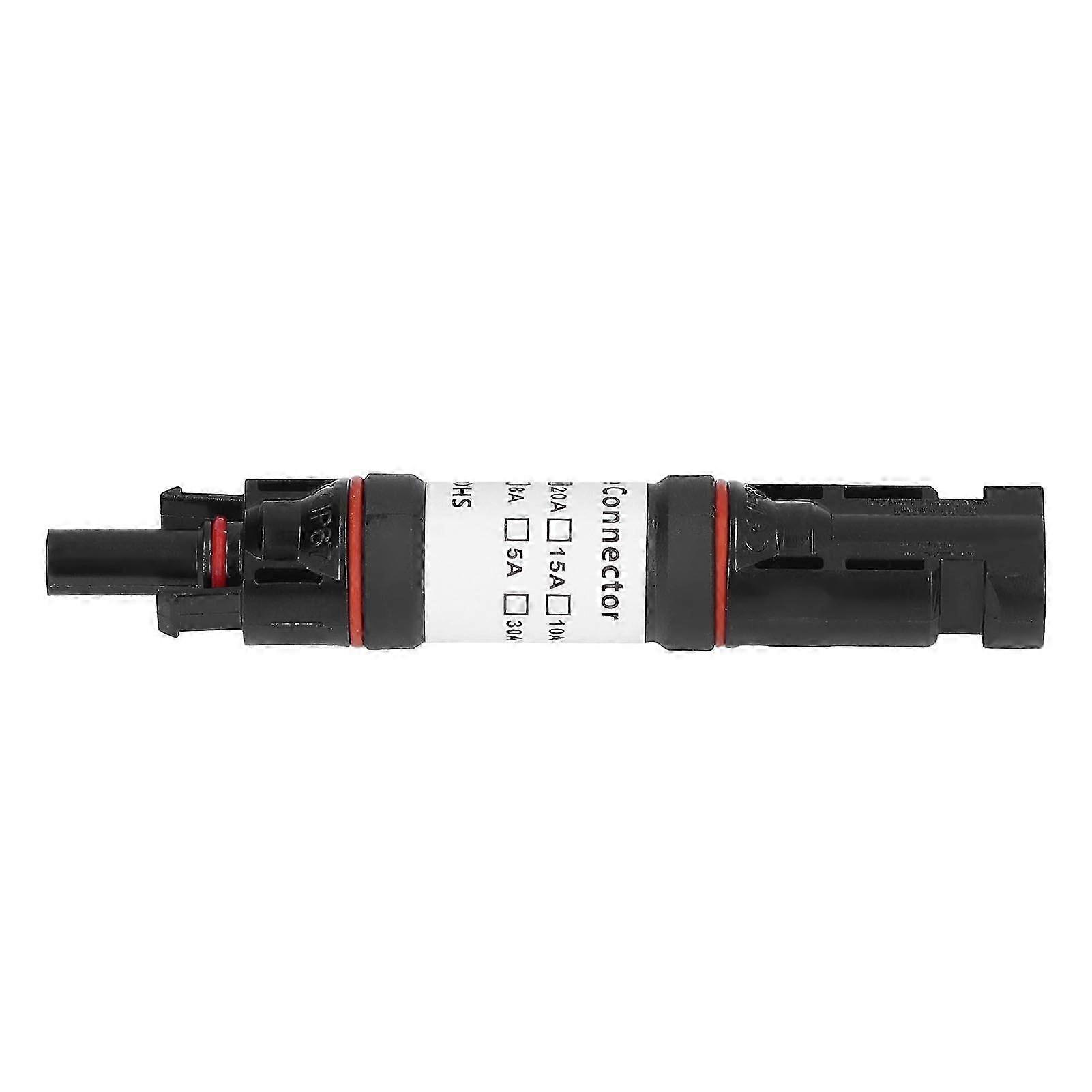 Solar PV Fuse Holder with Self-Locking System and Photovoltaic Connector - PPO Brass, DC 1000V 20A