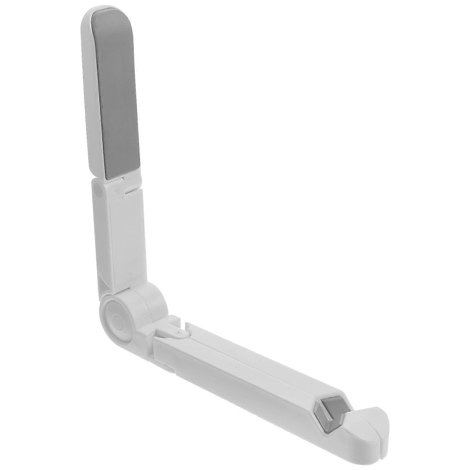 Record Display Stand Foldable Household Use Plastic White Sturdy 1Pack