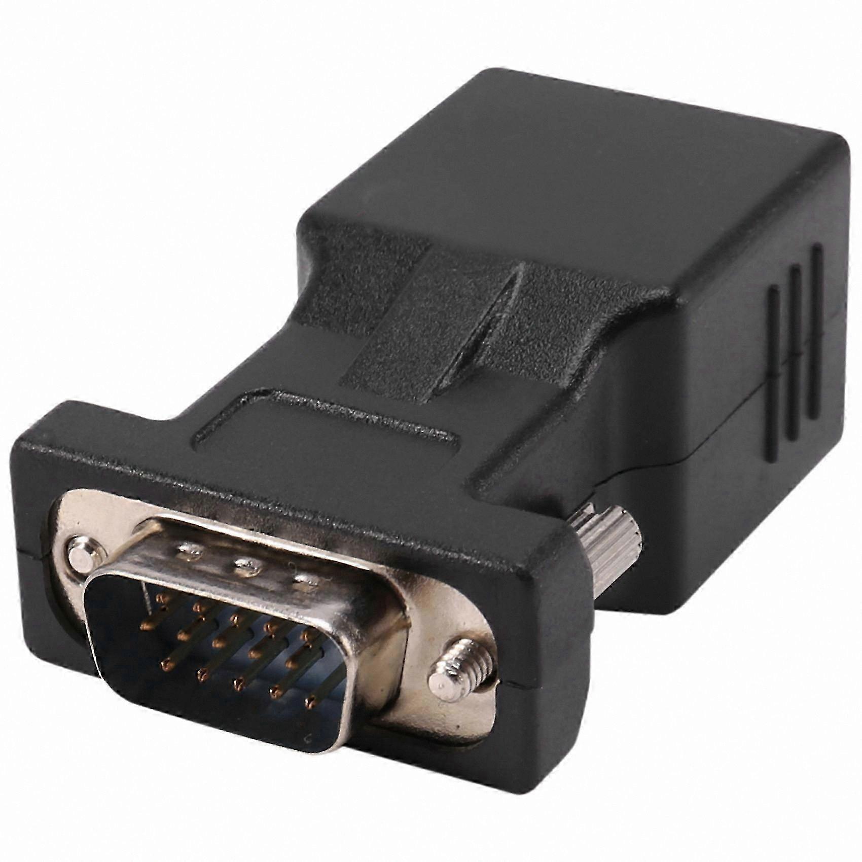 VGA Extender Male to Ethernet CAT5 CAT6 RJ45 Adapter Cable for Networking
