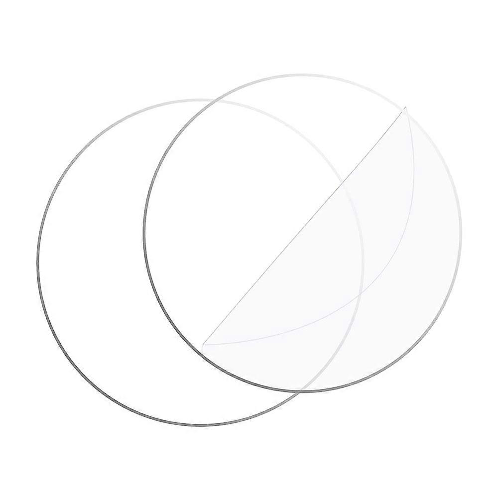 Transparent Acrylic Round Sheets for DIY Use Great for Crafts and Decorations 2 Pieces