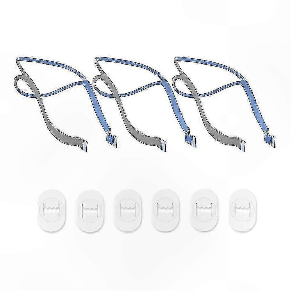 Adjustable Replacement Headgear for P10 Nasal Pillow CPAP Mask with Shoulder Straps and Adjustment Clips