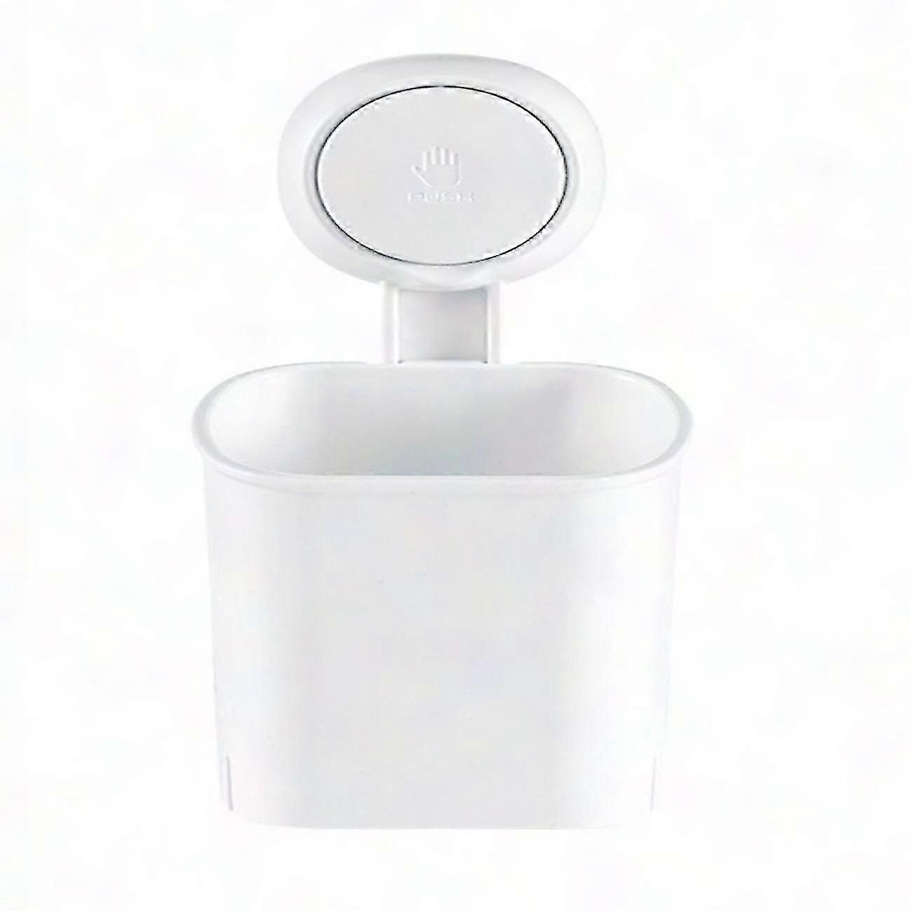 2-Pack White Suction Cup Shelves - Compact Storage Solution