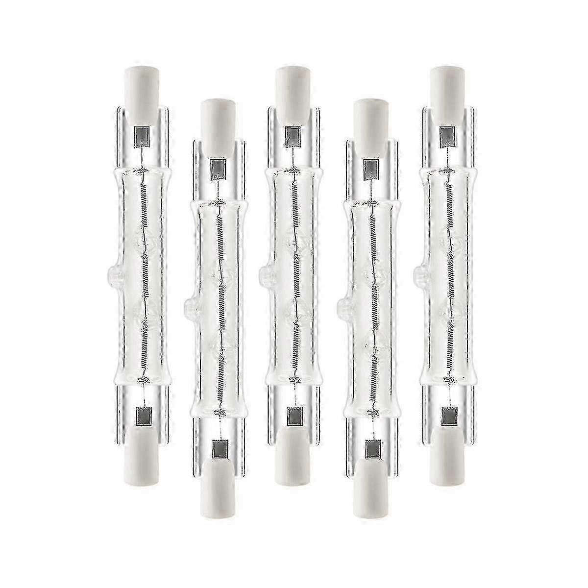 Dimmable halogen lamp R7s, 118mm 300W linear bulb 5 pack for work lighting--