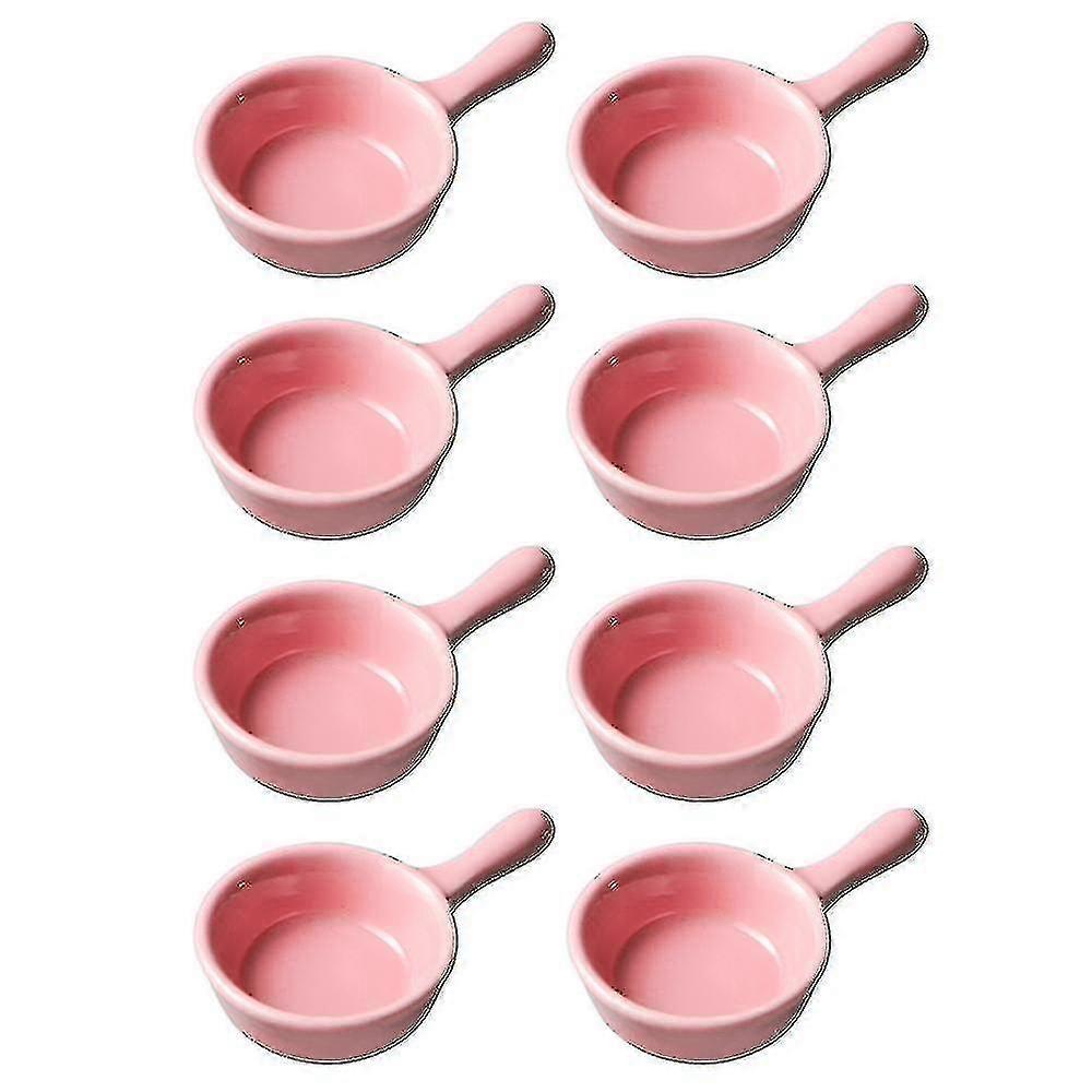 Ceramic mini sauce dishes, 8-piece set, suitable for multiple scenarios and stackable