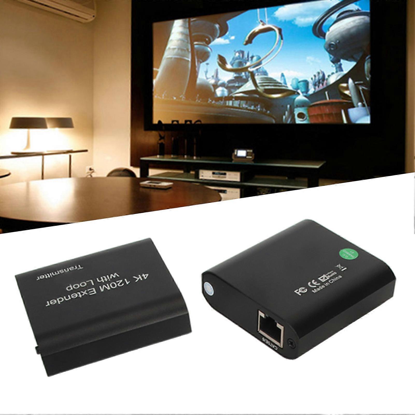 HD Multimedia Interface KVM Extender 4K@30Hz 393.7ft UK Plug