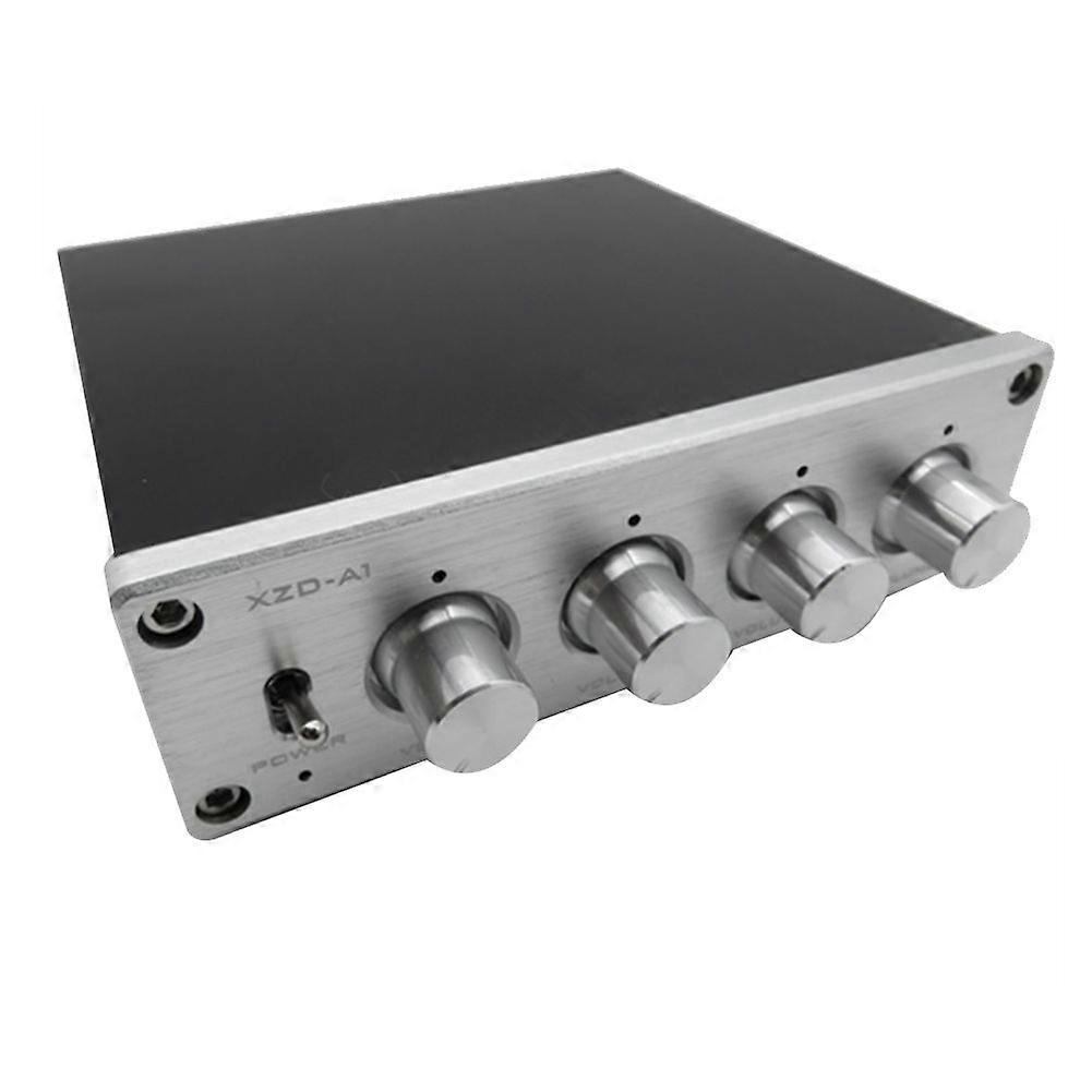 HIFI Lossless 1 Input 4 Output RCA HUB Audio Distributor Signal Selector Switch Source Switcher Vol