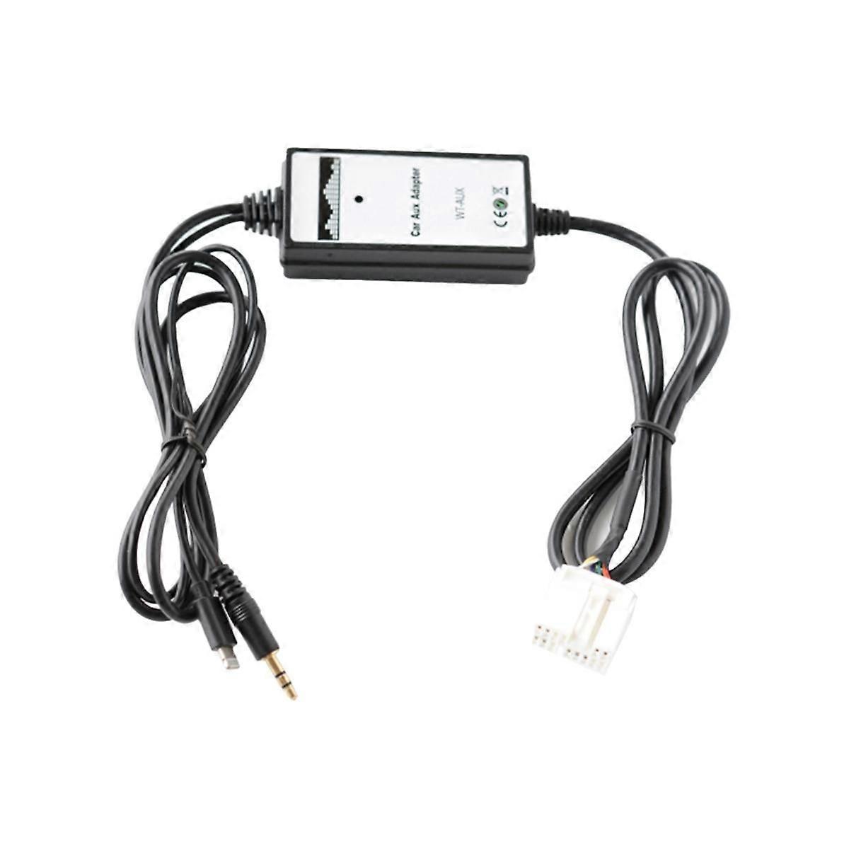 Car Audio AUX Adapter 3.5mm AUX Interface CD Changer with for Charging for Accord Pilot S2000