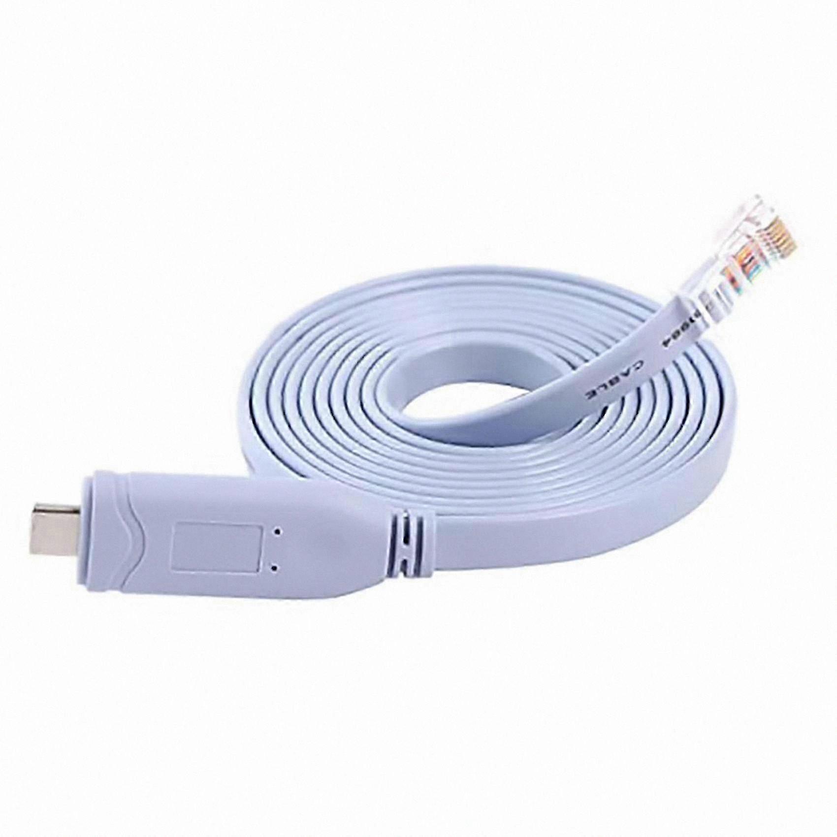 RJ45 Console Cable with USB Type-C Connector for Router Setup and Debugging Adapter Tool
