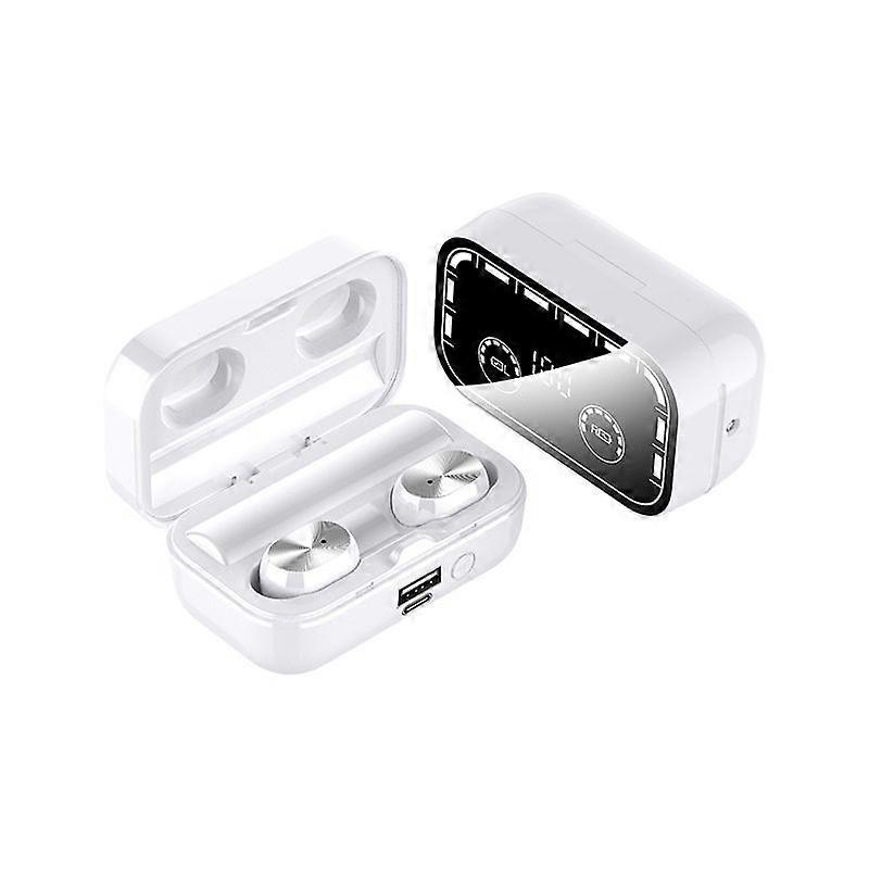Wireless Earbuds Bluetooth In-ear With Charging Box Built-in Microphone(White)