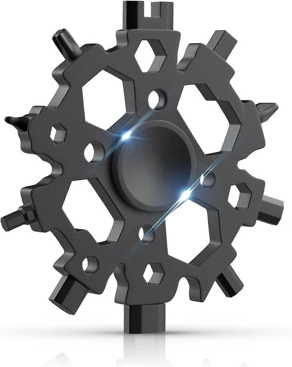 23 in 1 Multi-Tool, Snowflake Gift Idea for Men with Fidget Spinner Function,