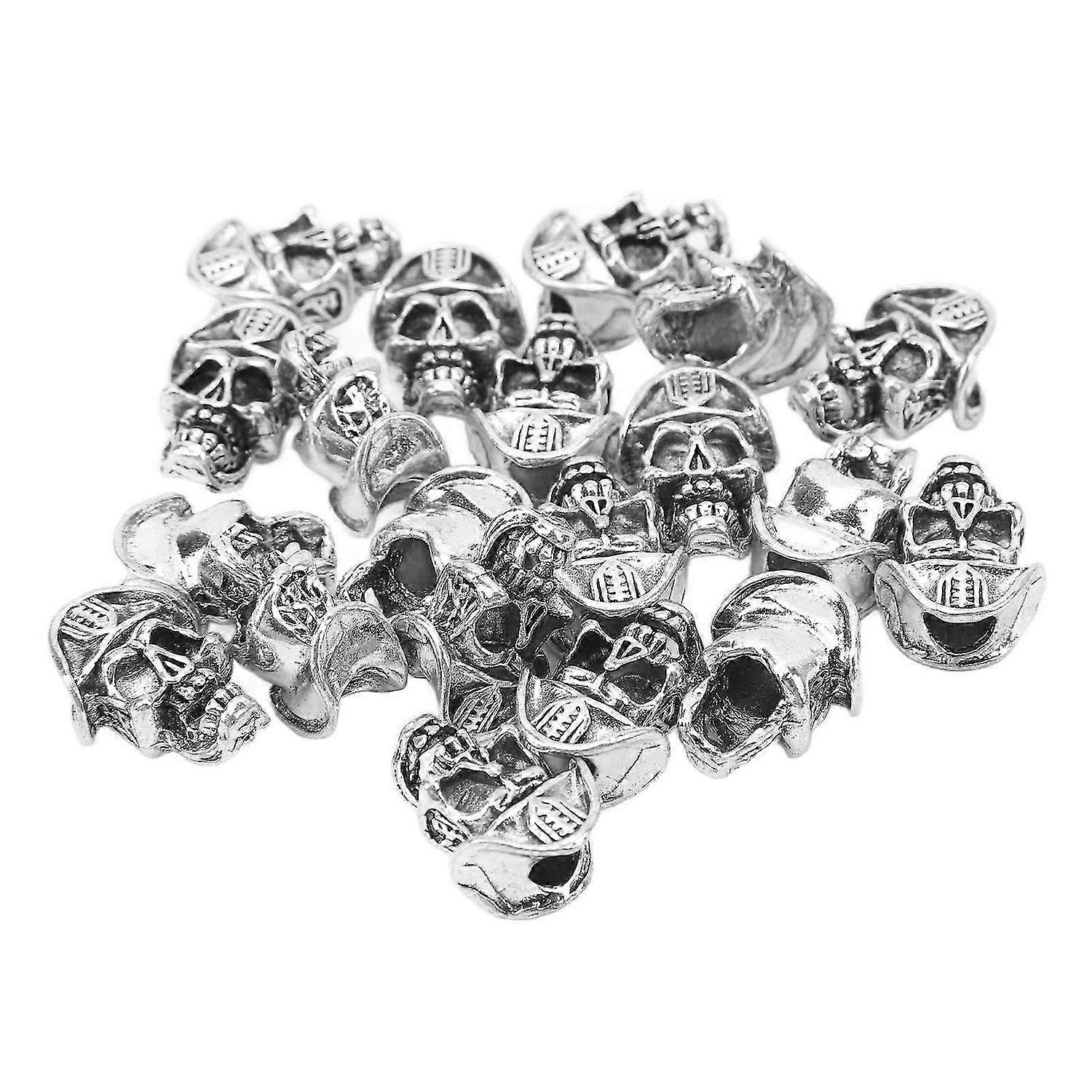 2025 Latest Model 20PCS Beard Beads with Holes Dreadlock Ornaments DIY Vikings...