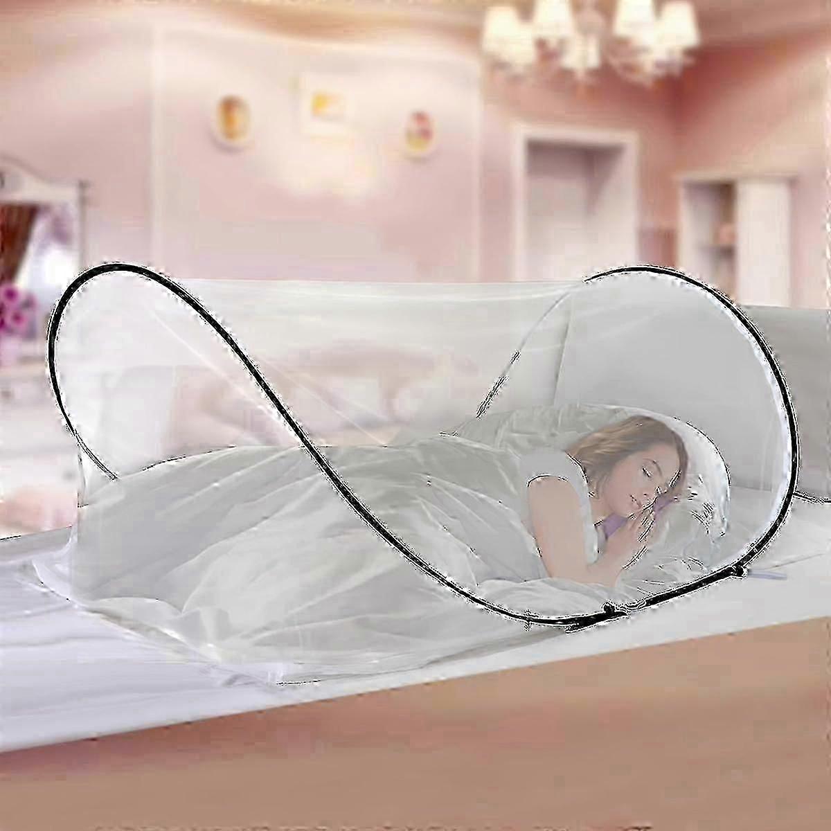 Travel Mosquito Net - Bed Mosquito Net - Pop Up Foldable - Travel Tent - Foldable Mosquito Net for Single Bed - Camping Mosquito Net - Single Pop Up M