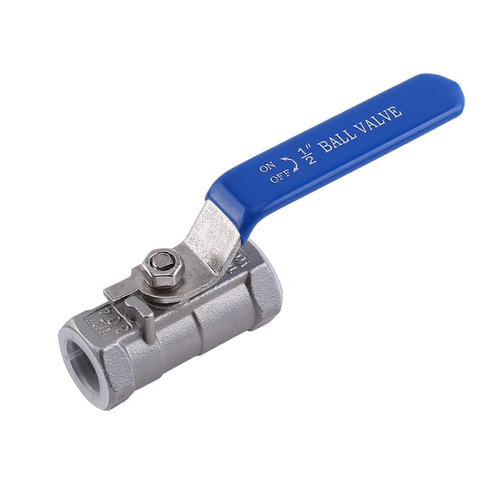 Robinet à boisseau sphérique fileté femelle 1/2'' en acier inoxydable SS 304 BSPT pour eau, pétrole et gaz