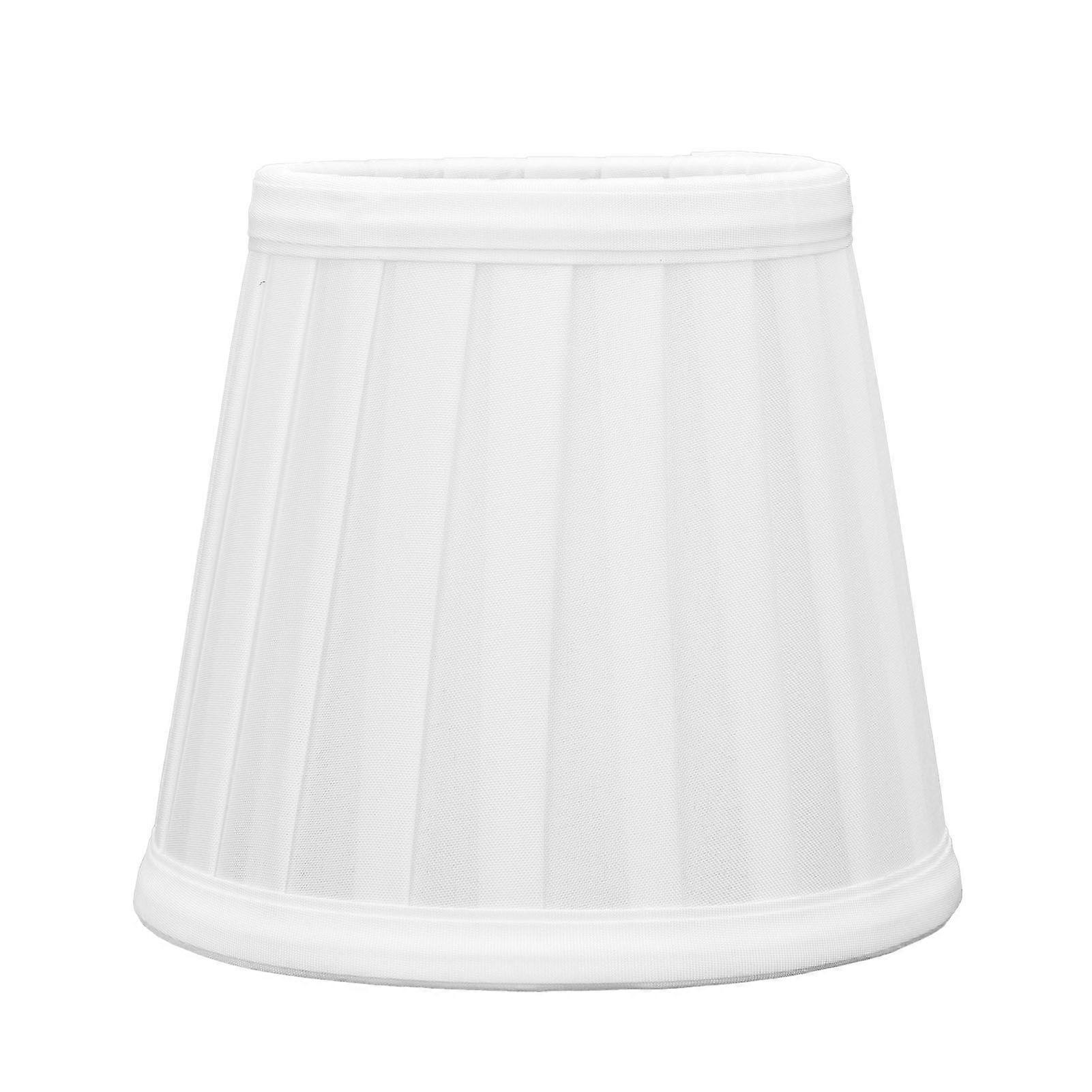 2Pcs Small Lamp Shades Wearproof Smooth Exquisite Lightweight Safe Convenient Table Lampshade0205 White