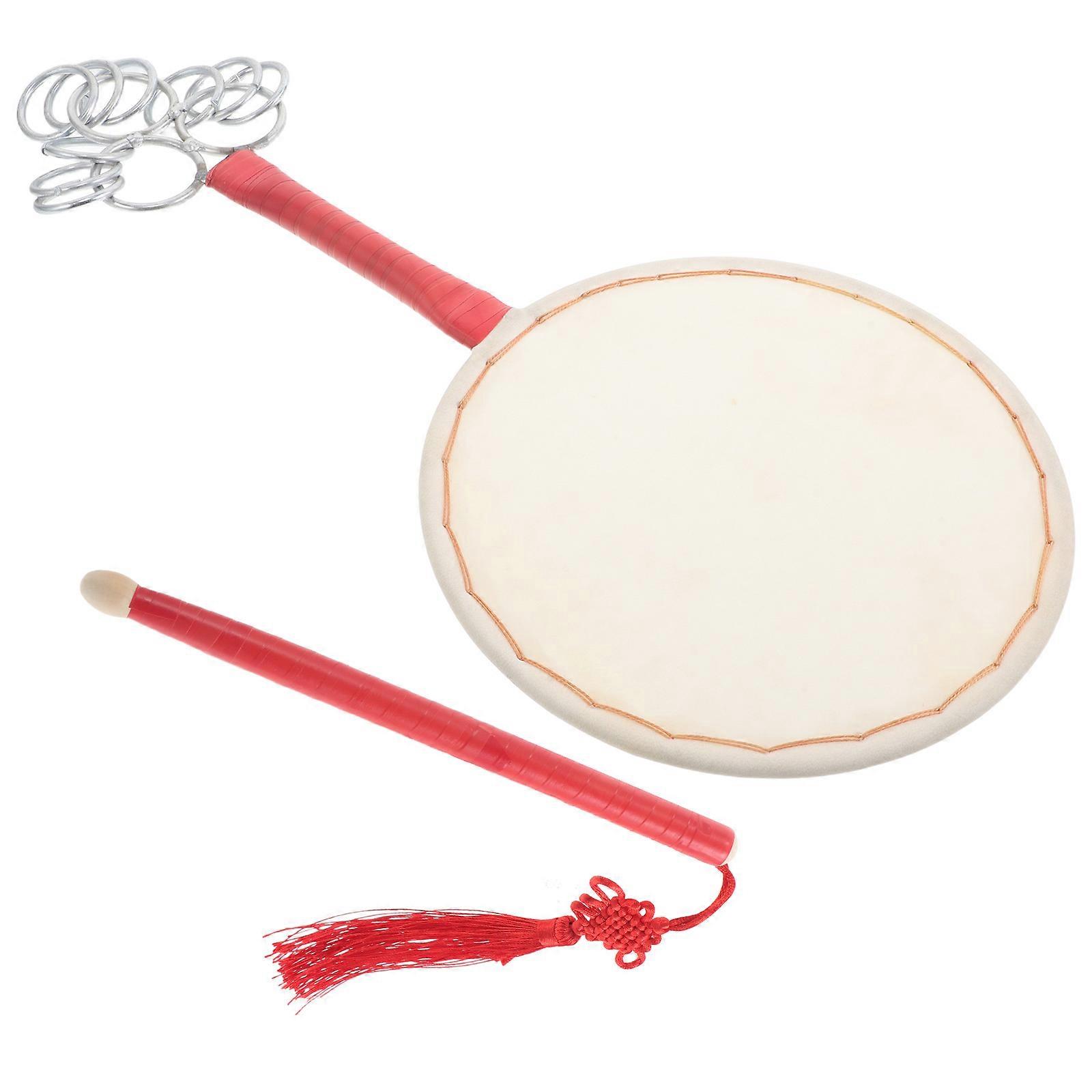 Chinese Style Hand Drum for DIY Painting 3Pcs with Quality Sound and Accessories