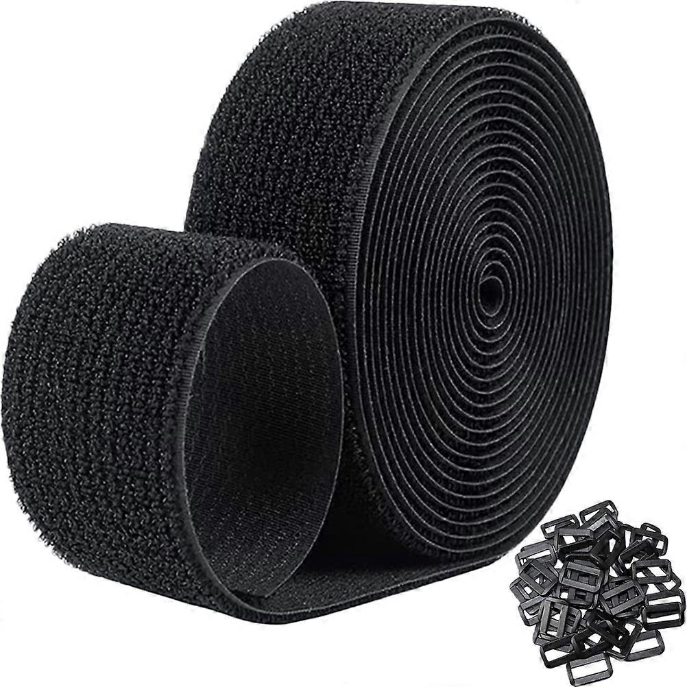 Black Nylon Electric Cable Tightening Strap for Securing 1Set