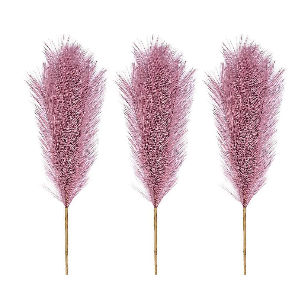 3pack/lot Boho Decor Artificial Pampas Reed For Non-shedding And Durable Home Decoration