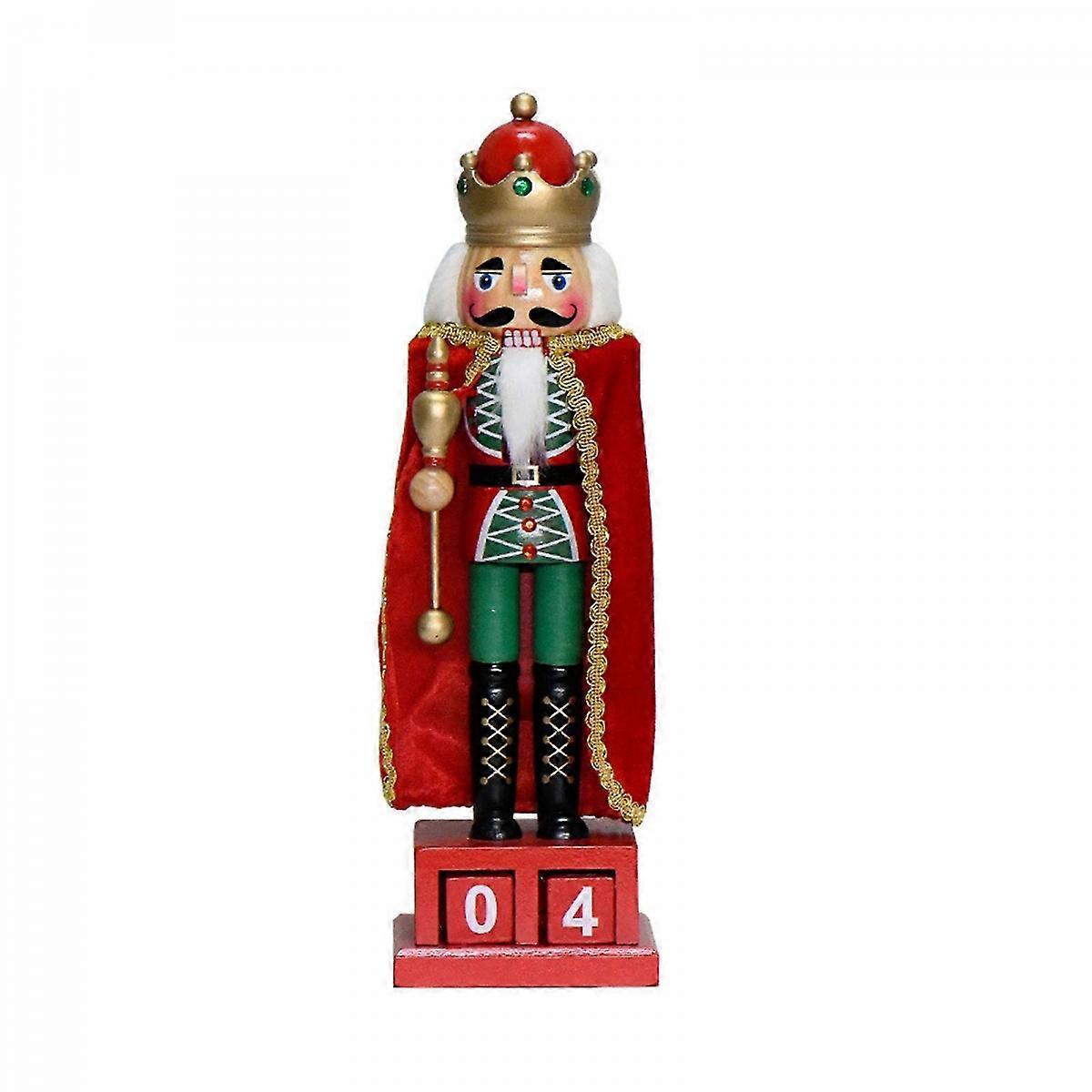 King Nutcrackers Advent Calendars Ornaments Christmas Decorations Wood Figures Toy Christmas Countdown Calendar New Year