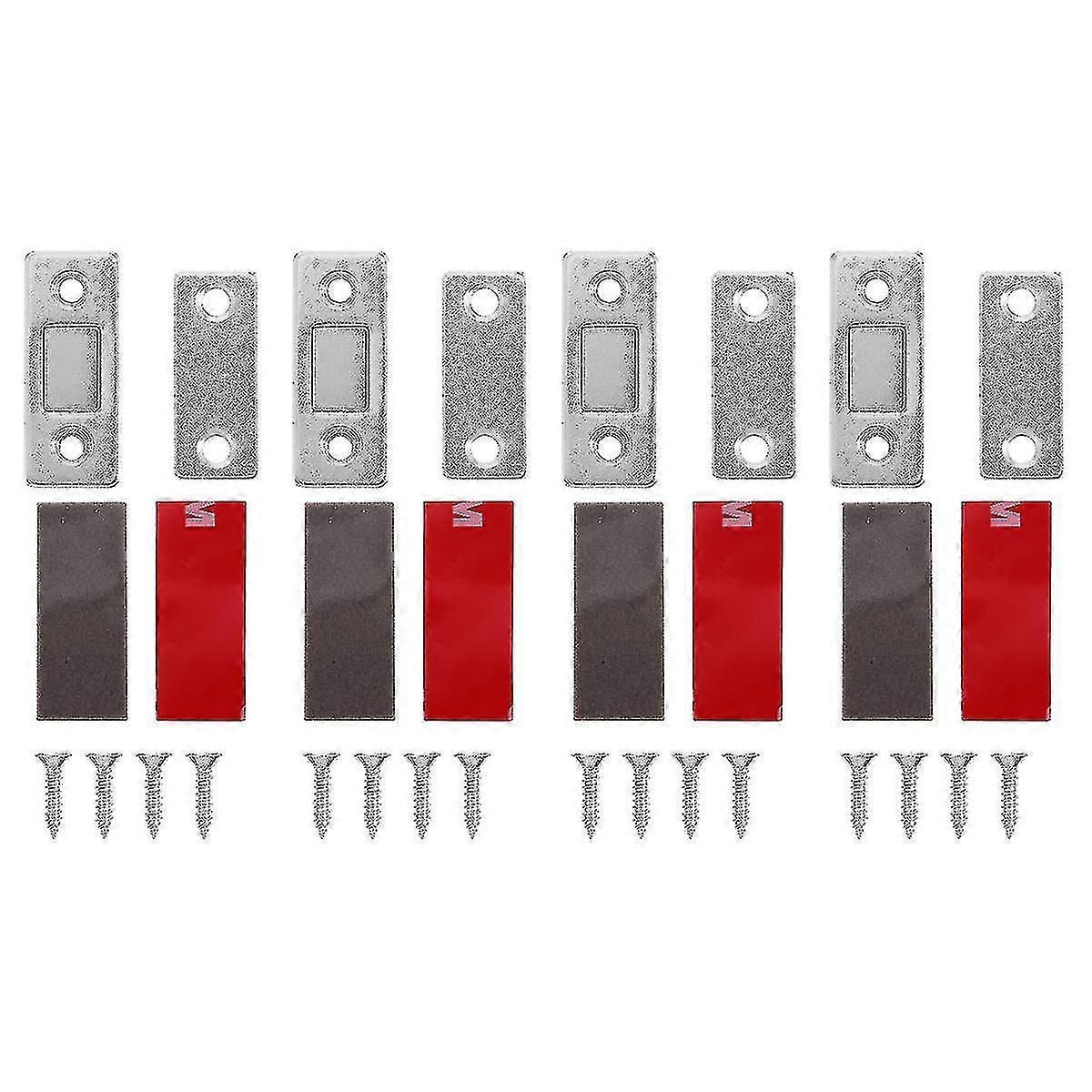 8 Pcs Cabinet Door Magnets Magnetic Latch Ultra Thin Magnetic Door Drawer Catch