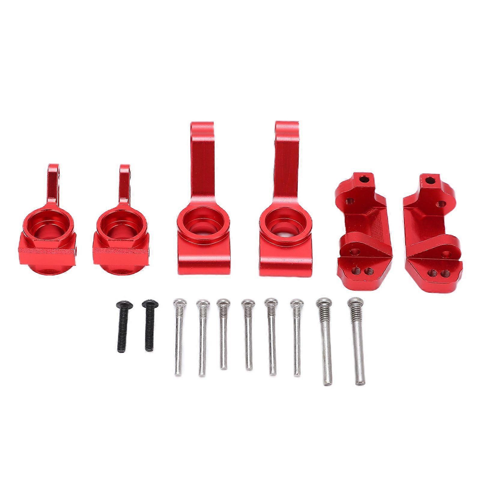 RC Front C Blocks Steering Cup Rear Axle Carrier for Traxxas Slash 2WD 1/10 RC Model CarRed