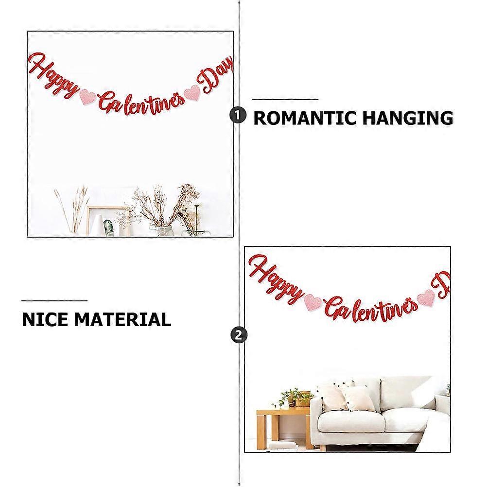Valentine's Day Hanging Flags Creative Hanging Pendant for Party 1Pcs