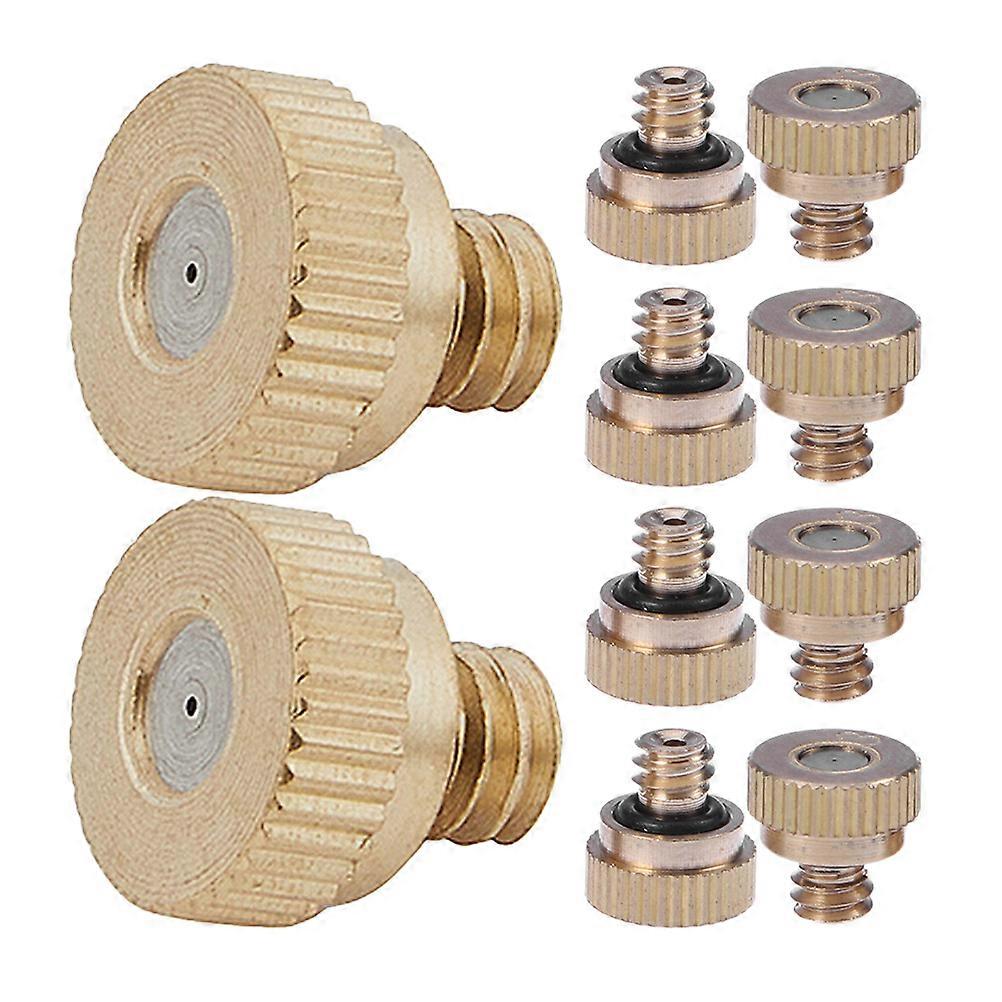 Golden Misting Nozzle Leak Proof Atomizing Spray Mister Nozzle Replacement 40Pcs