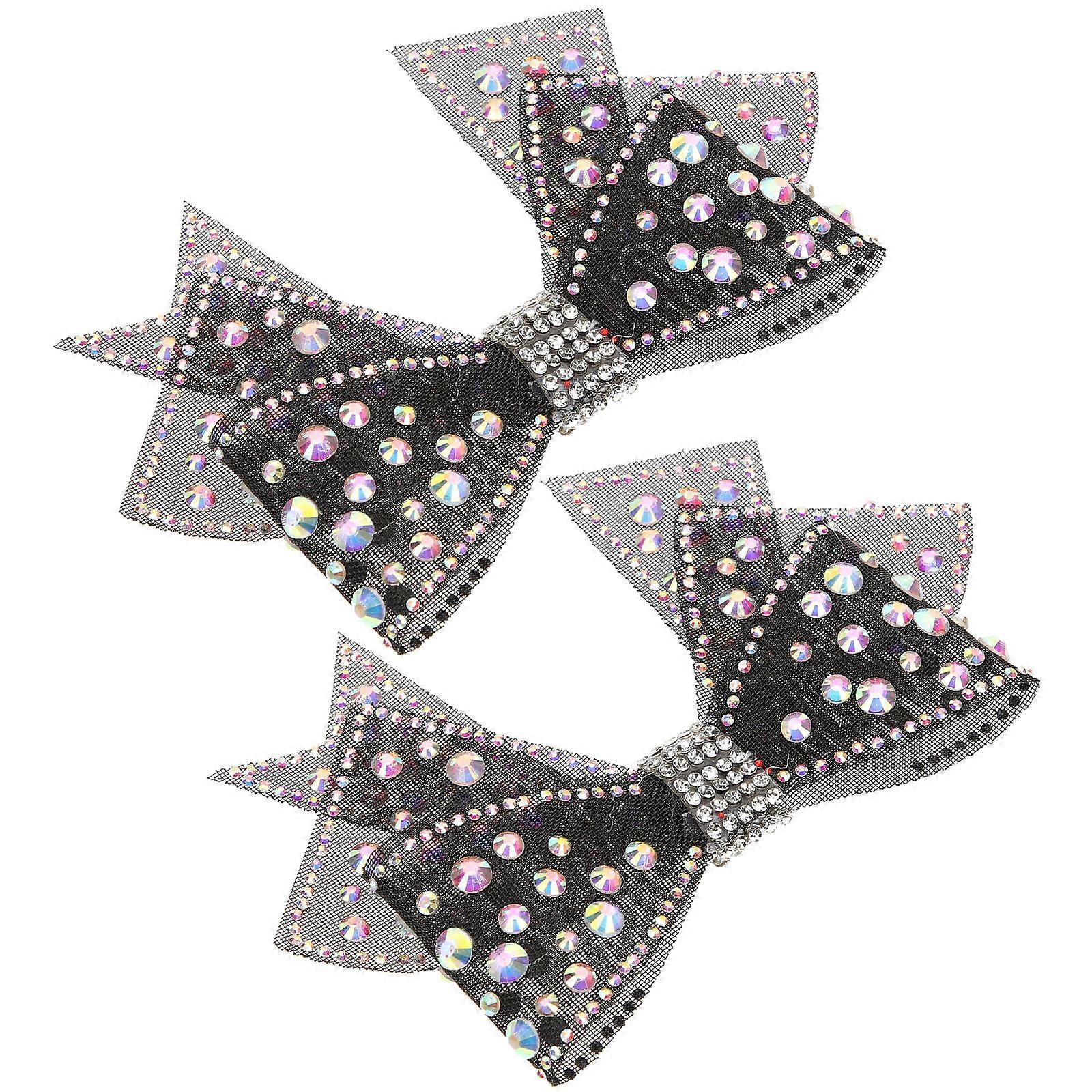 Shoes Crystals Bow Decoration for Wedding DIY Accessory 8Pcs Pack
