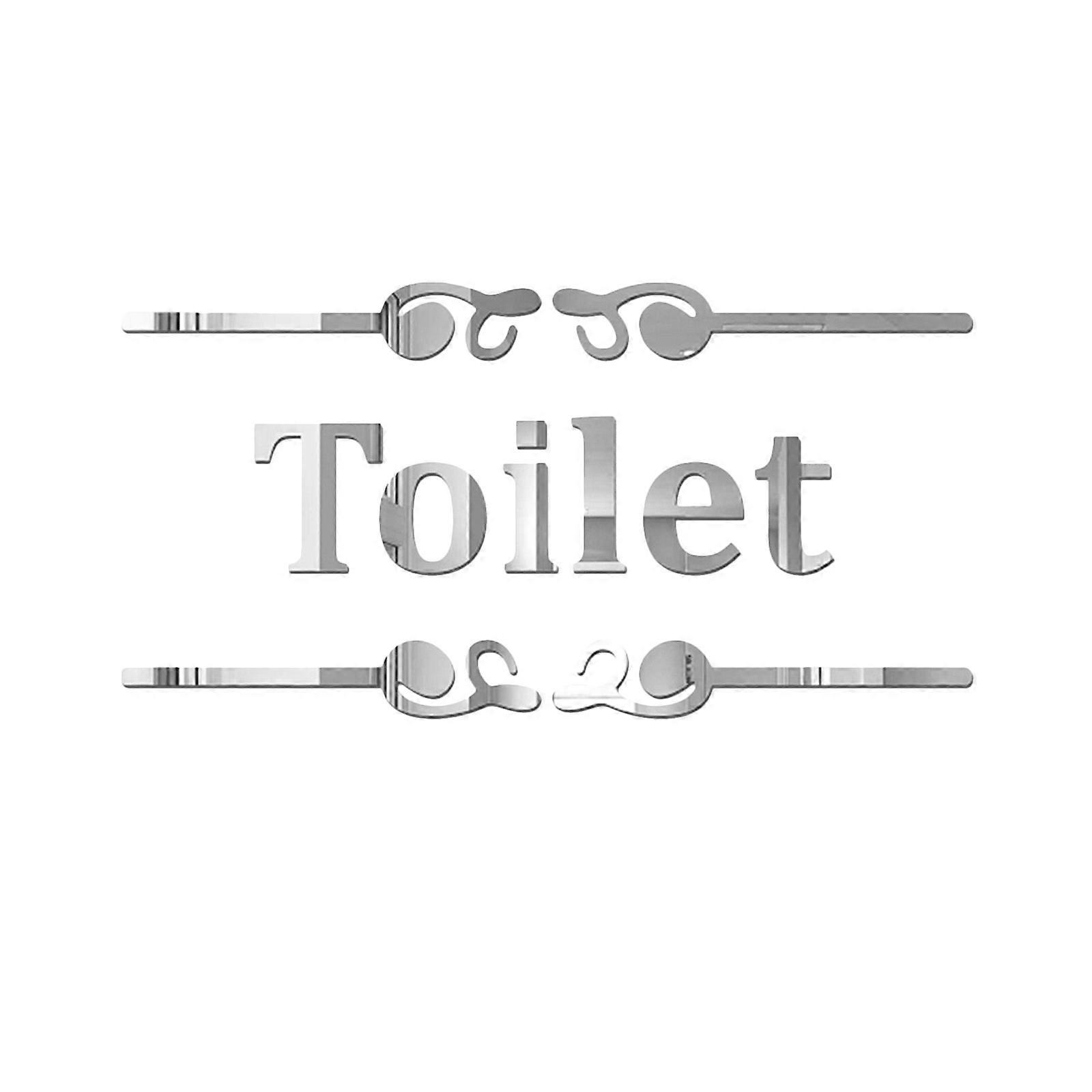 Mirror Wall Sticker Silver Creative Wall Sticker for Versatile Surfaces Home Decor