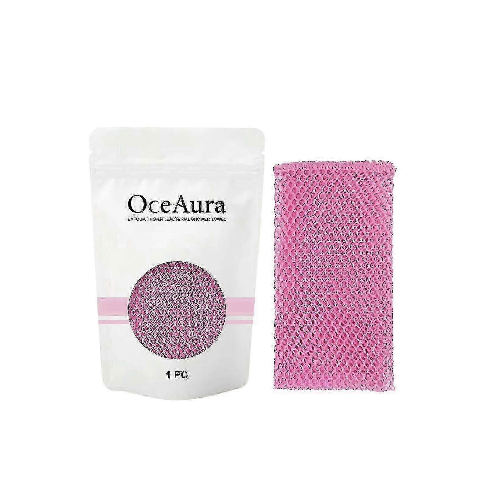 Serviettes de bain exfoliantes Serviettes en fibre de carbone Nettoient la peau en douceur Serviettes de bain nettoyantes pour le corps