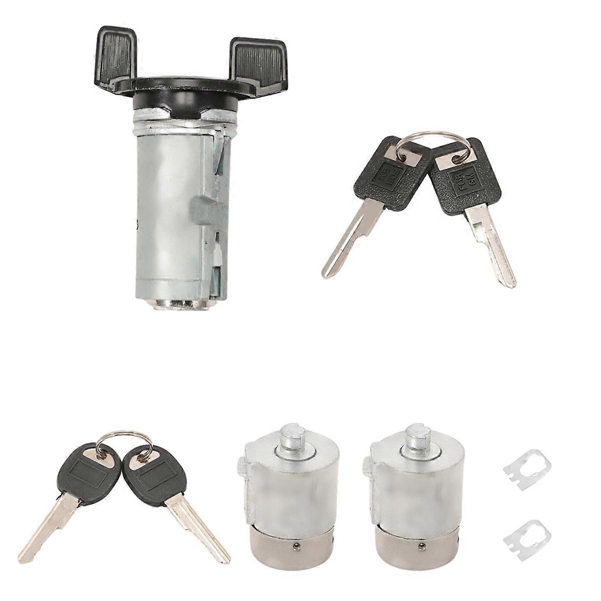 Ignition Lock Cylinder & Door Lock Cylinder Kit with Keys for C1500 C2500 C3500 924-791 12300443 D14
