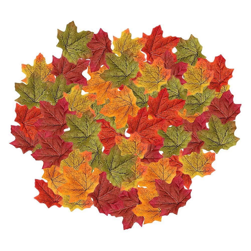 Decorative Maple Leaves 2500 Pcs Perfect For Holiday Home Decoration And Family Gatherings 8X8cm Multi Color