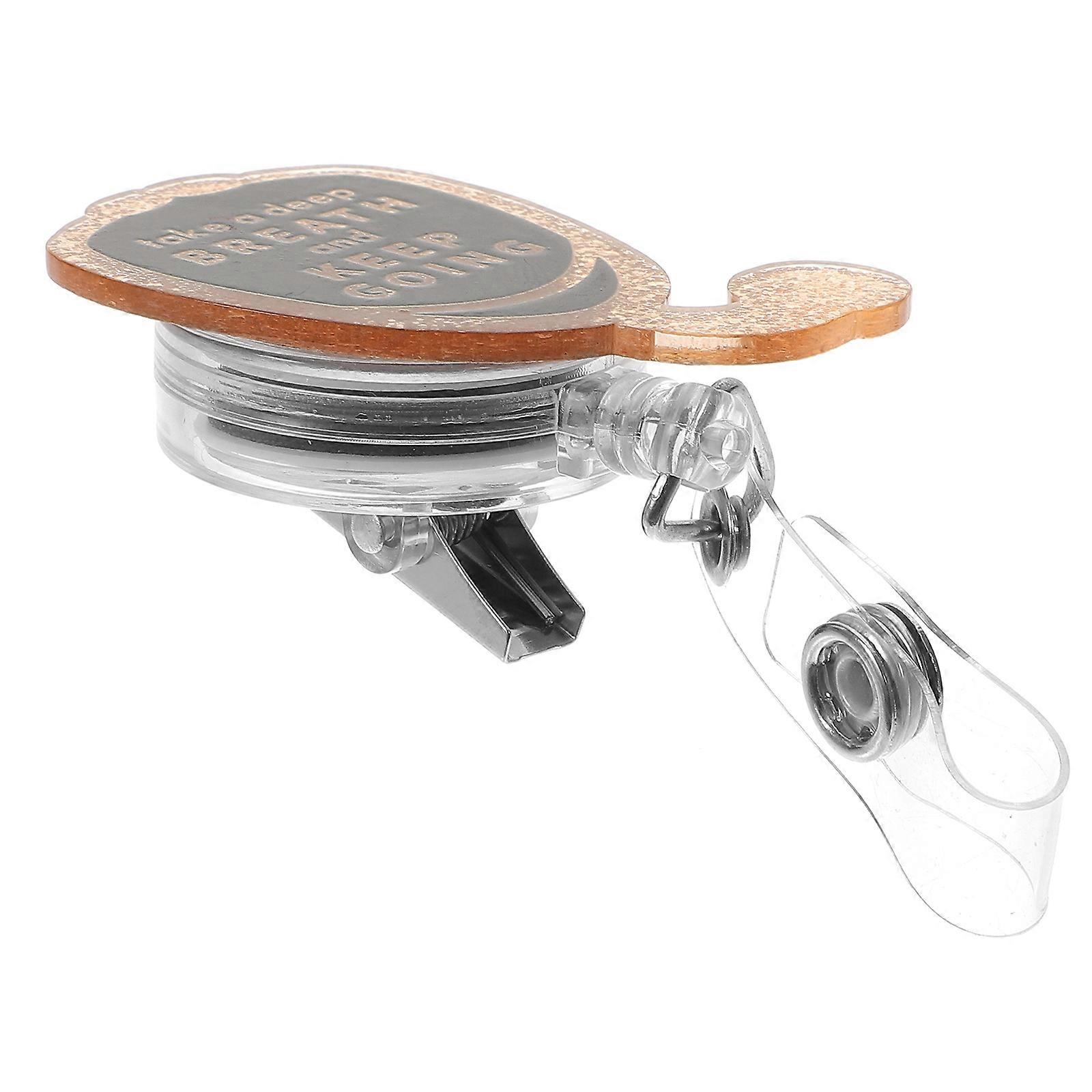 Retractable Badge Holder 4Pcs Multi Color Use For Medical Institutions Nurses And Doctors 5.7X3.6CM Acrylic