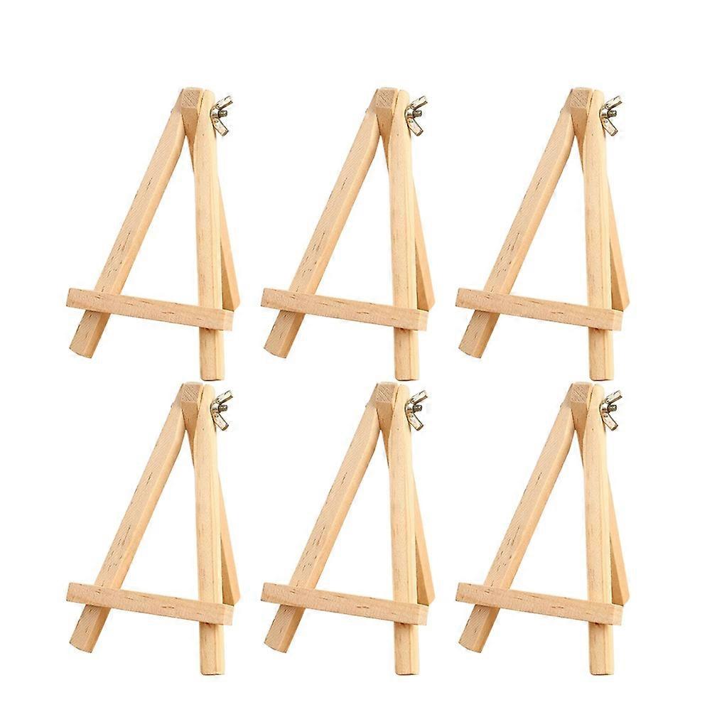 Wood Artist Triangle Frame Easel for Photo Display with 12Pcs Stands