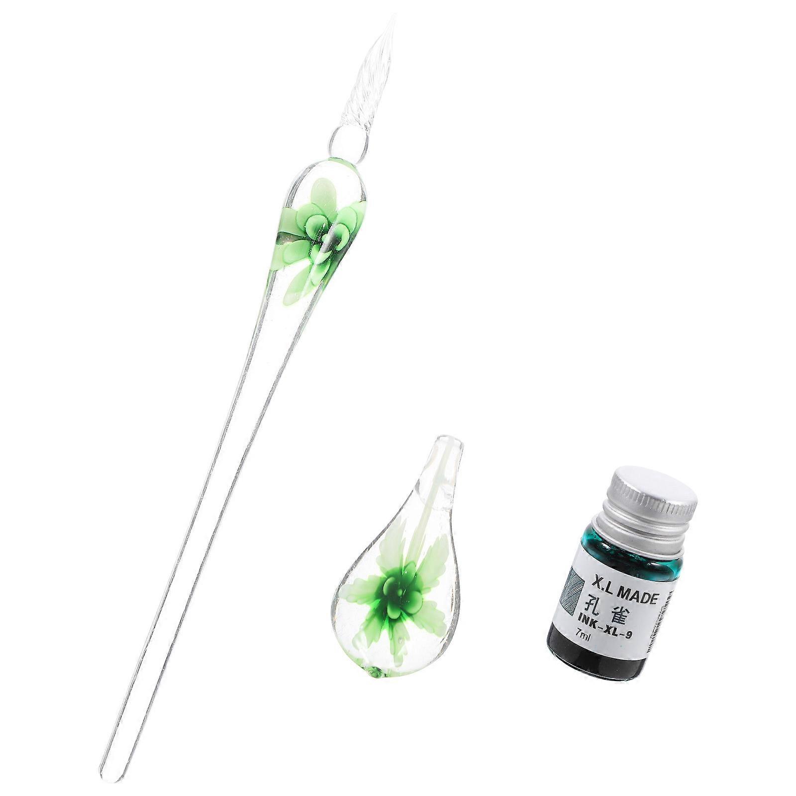 Drawing Glass Pen Multi-Function Glass Dip Pen for Writing 5Sets Artistic Use