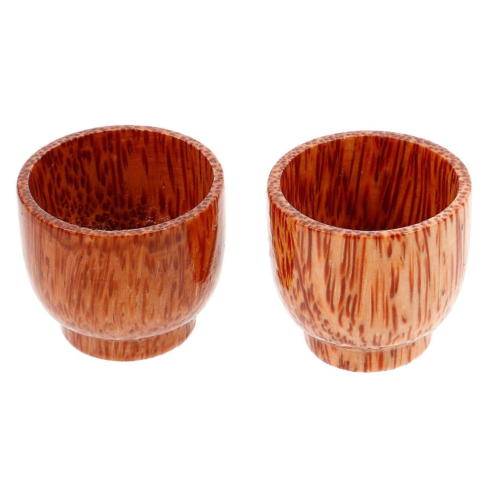 Natural Wood Cup Wooden Drinking Cup for Drinking Use 8Pcs Set