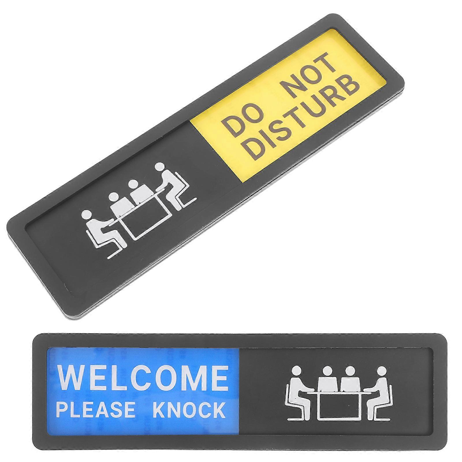 Office Door Privacy Sign Do Not Disturb Slider Sign for 8Pcs