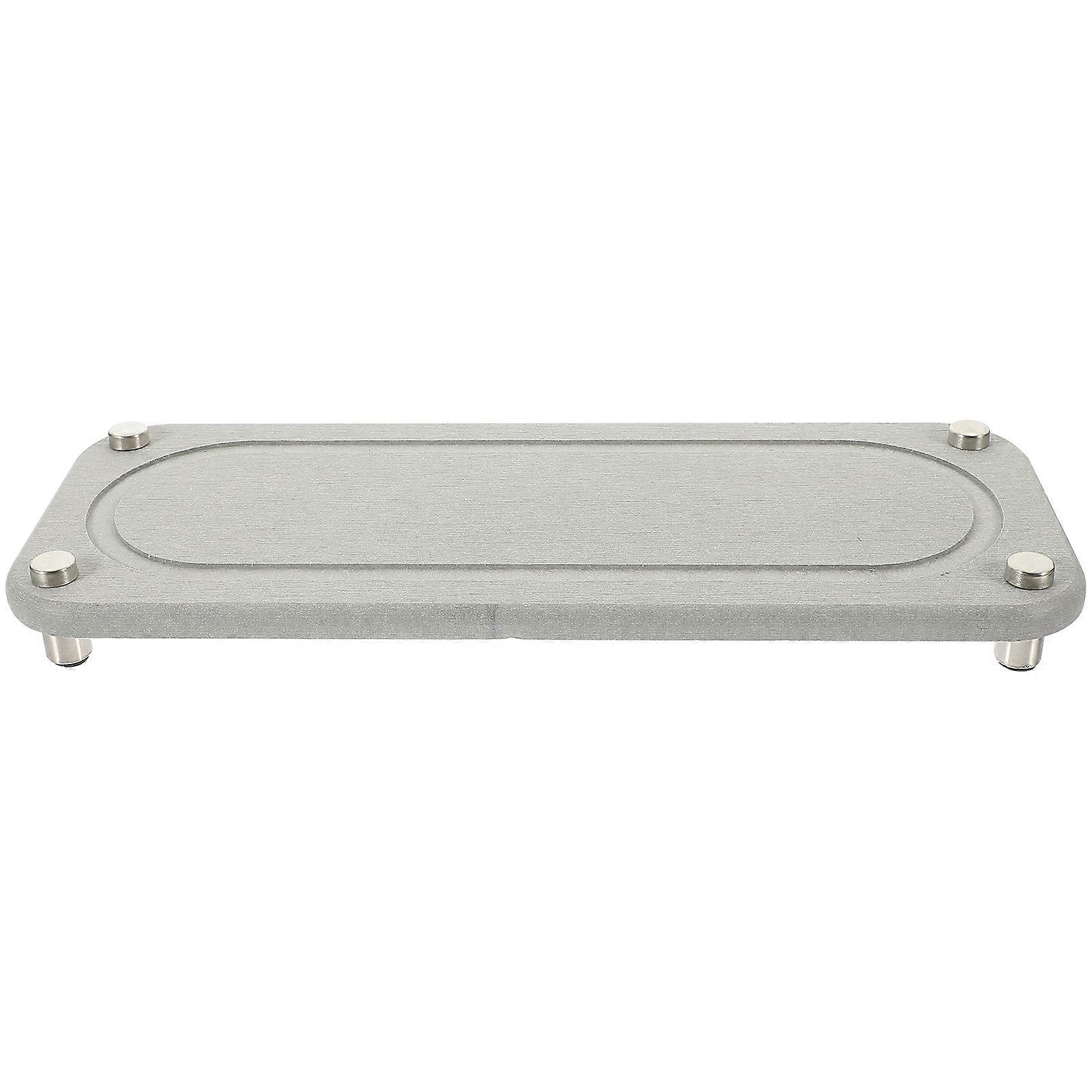 Diatomite Soap Tray Quick Drying Stone Rack For Household Users Oval Shape 1Set