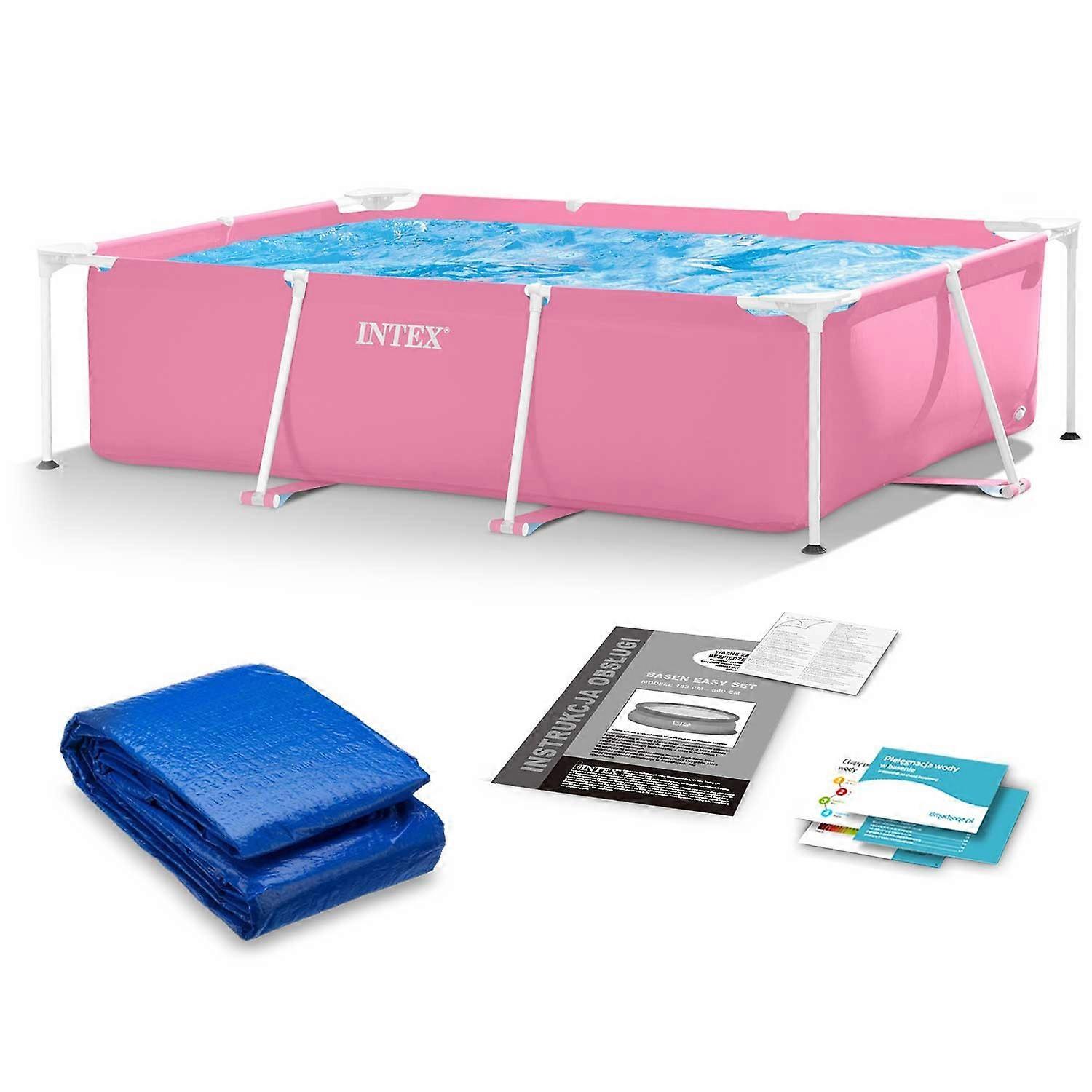 Frame garden pool 220 x 150 x 60 cm 2 in 1 INTEX 28266