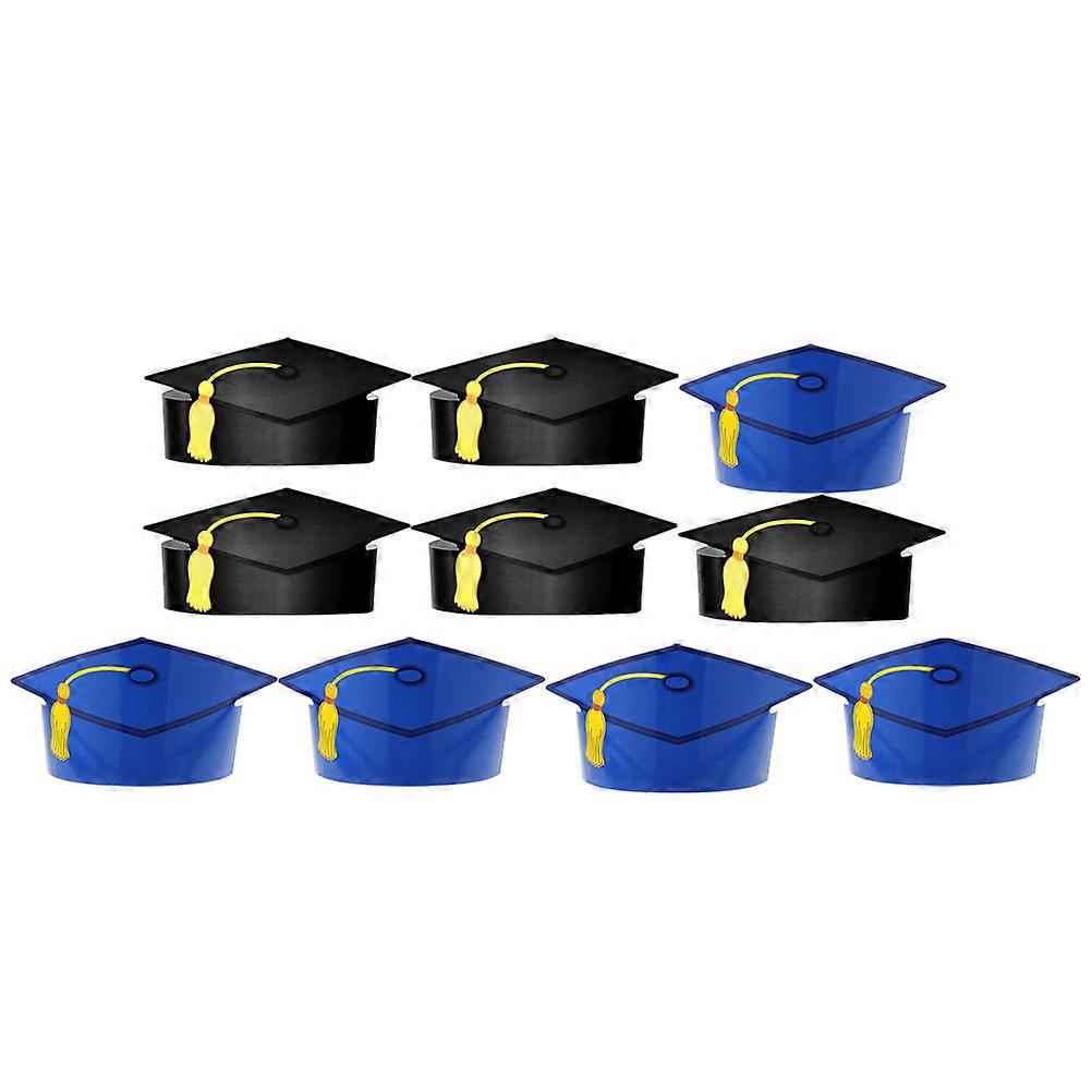 Paper Graduation Caps Hats for Wearing Use 30Pcs Party Favors Decorations
