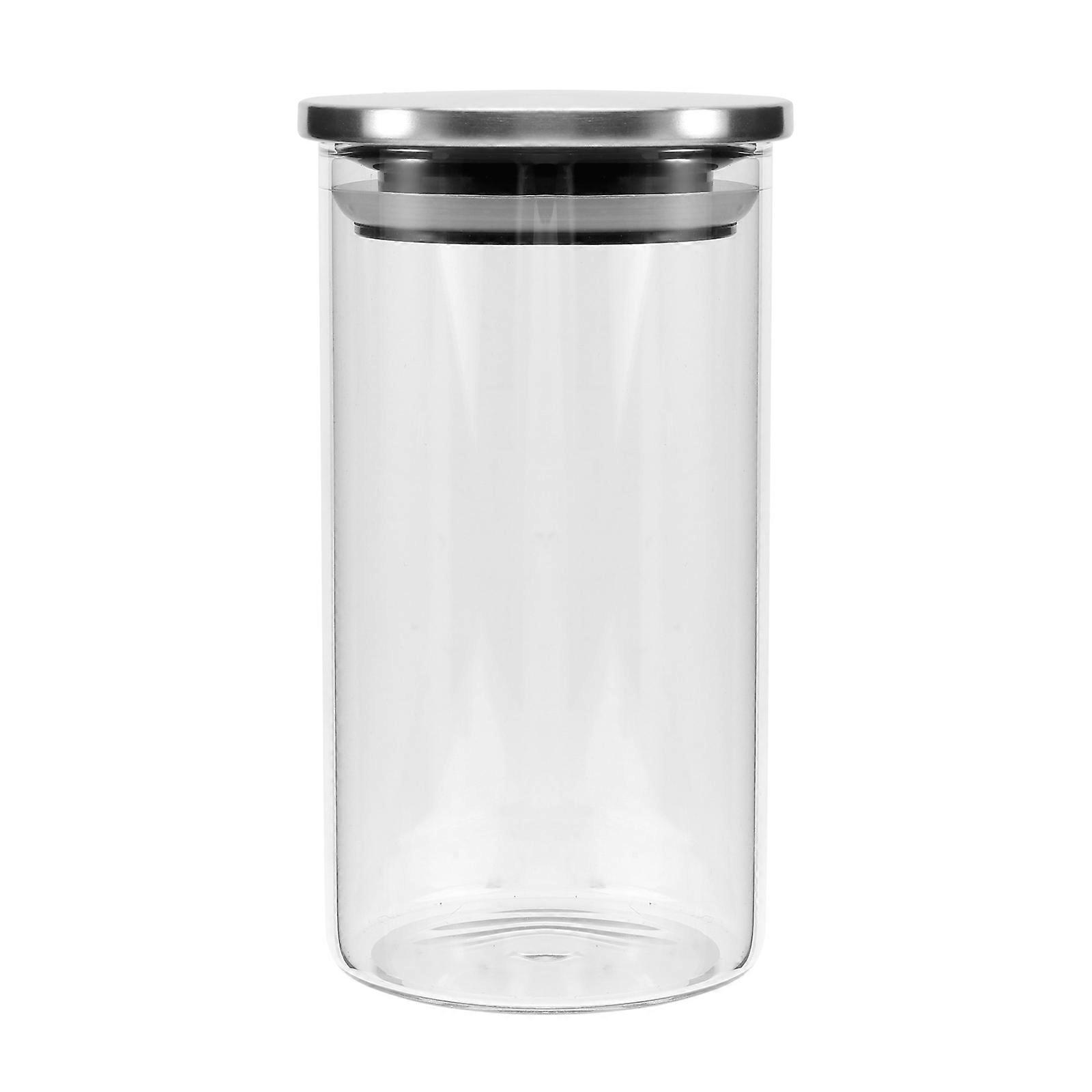 Kitchen Glass Container Dry Grains Container for Storage 3Pcs Transparent