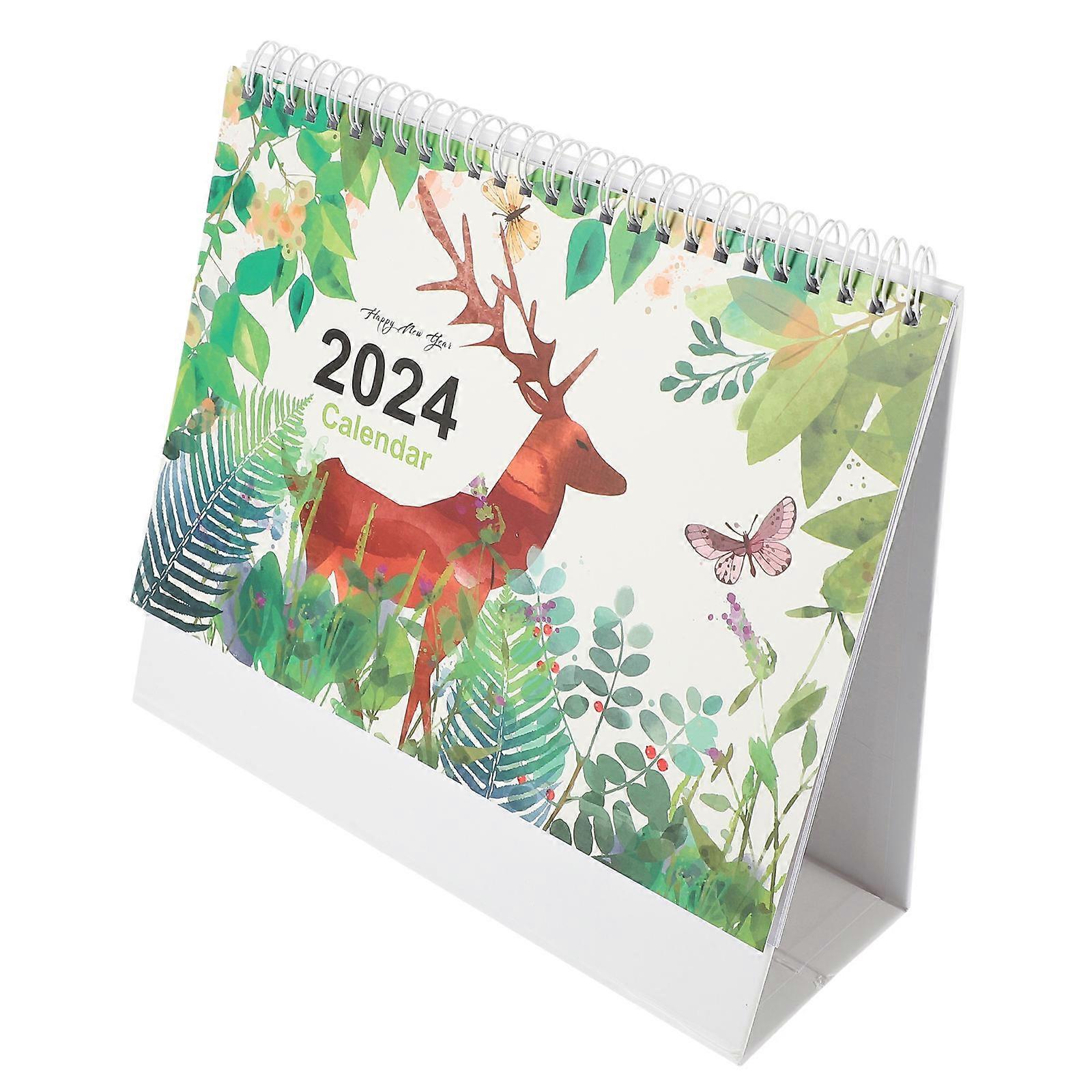 Decorative Desktop Calendar 5Pcs For Office Home Study With Simple Style 23X19.5CM Marking Dates