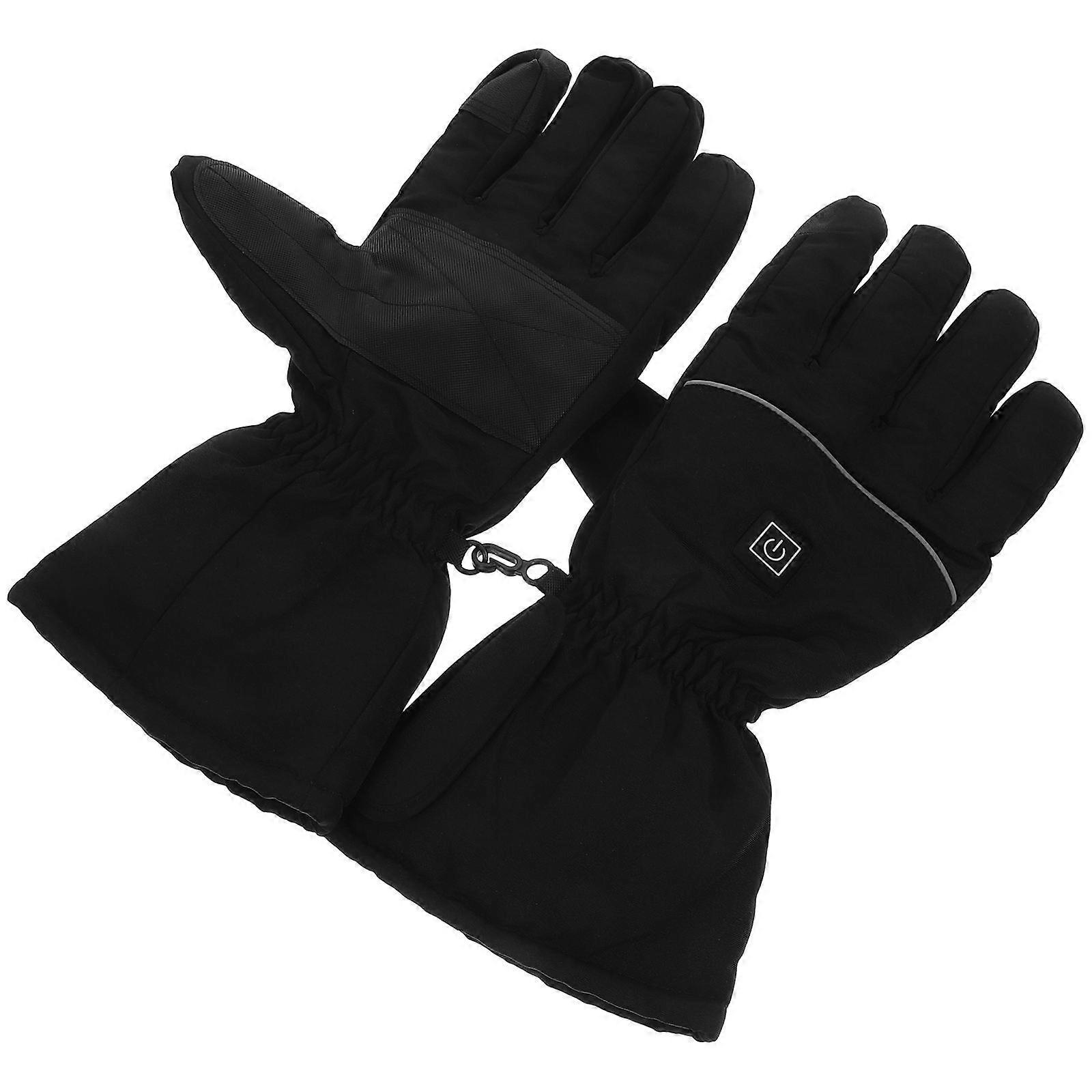 Thermal Gloves Black Heating Gloves for Skiing with Battery Heating 2Pairs