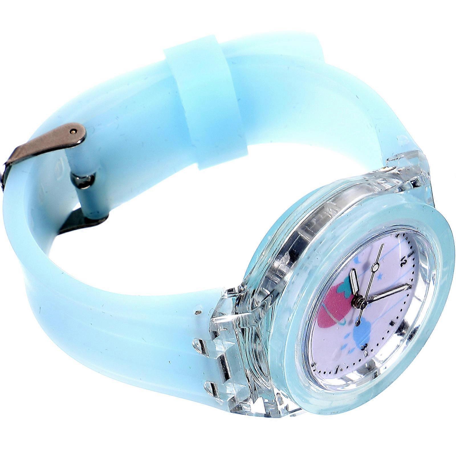 Luminous Cartoon Watch for Kids Use 3Pcs Silicone Student Wrist Watch