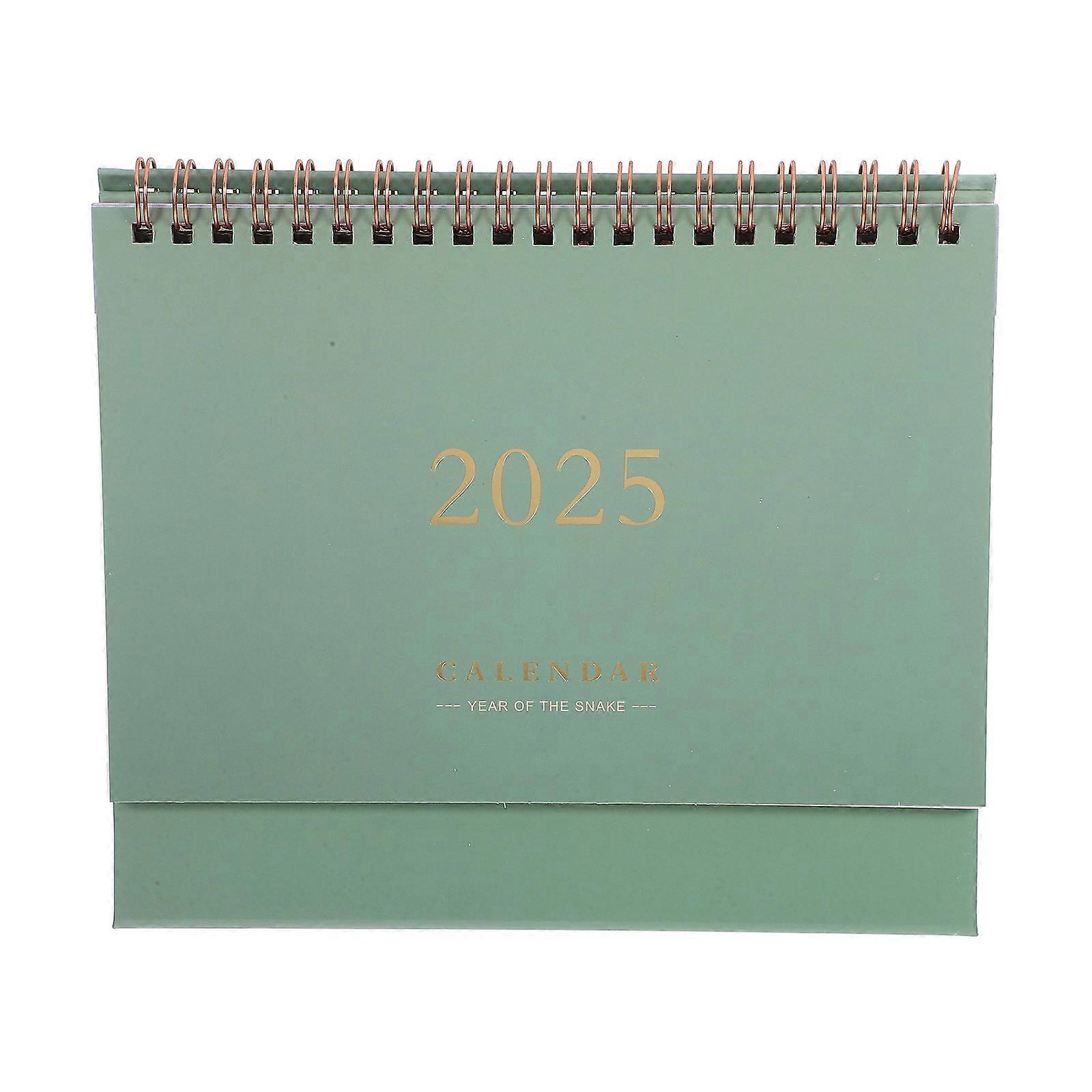 Academic Desk Calendar Spiral Binding for Home Use 3Pcs Paper Desk Calendars