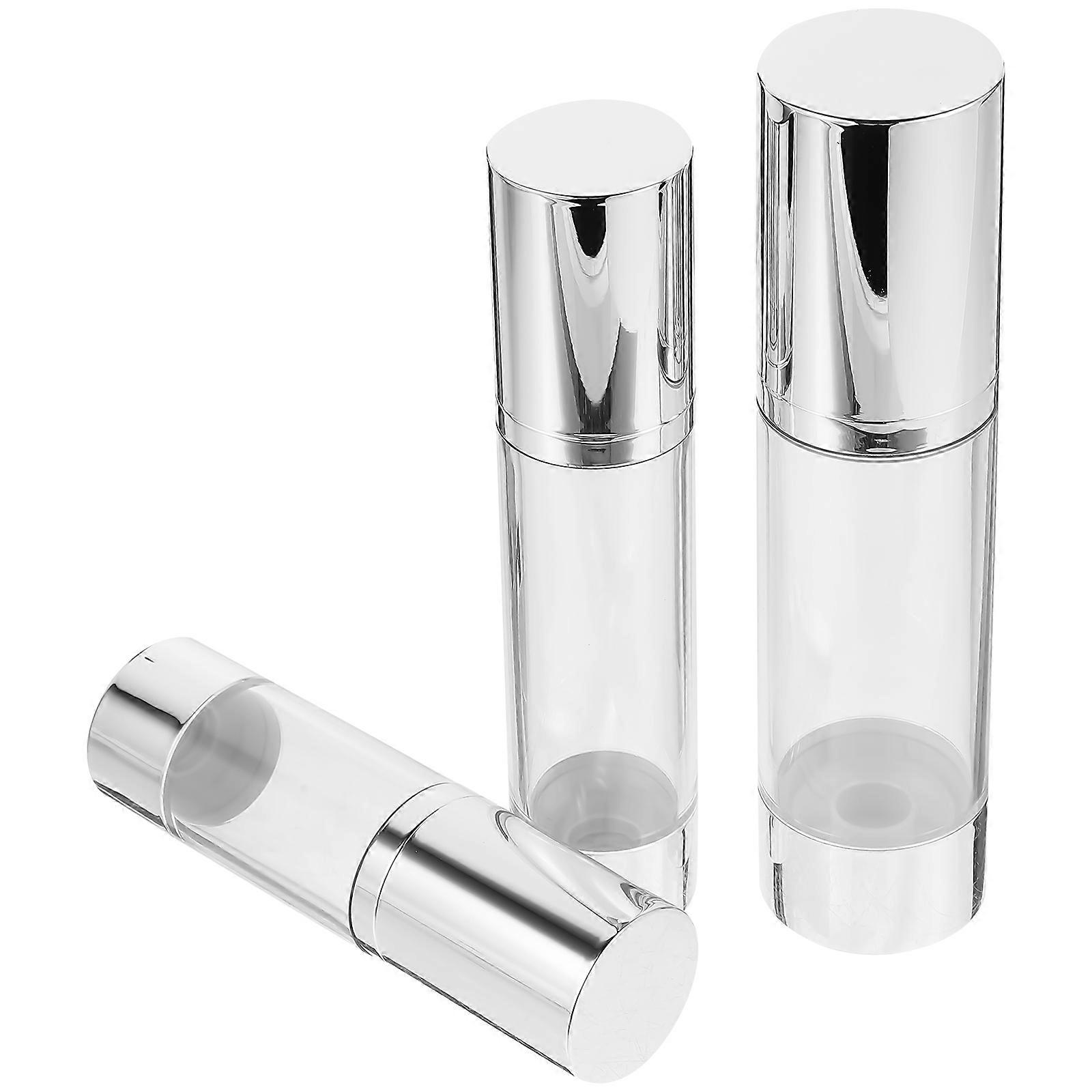Airless Pump Bottles Refillable Cosmetics Container for Home Use 6Pcs