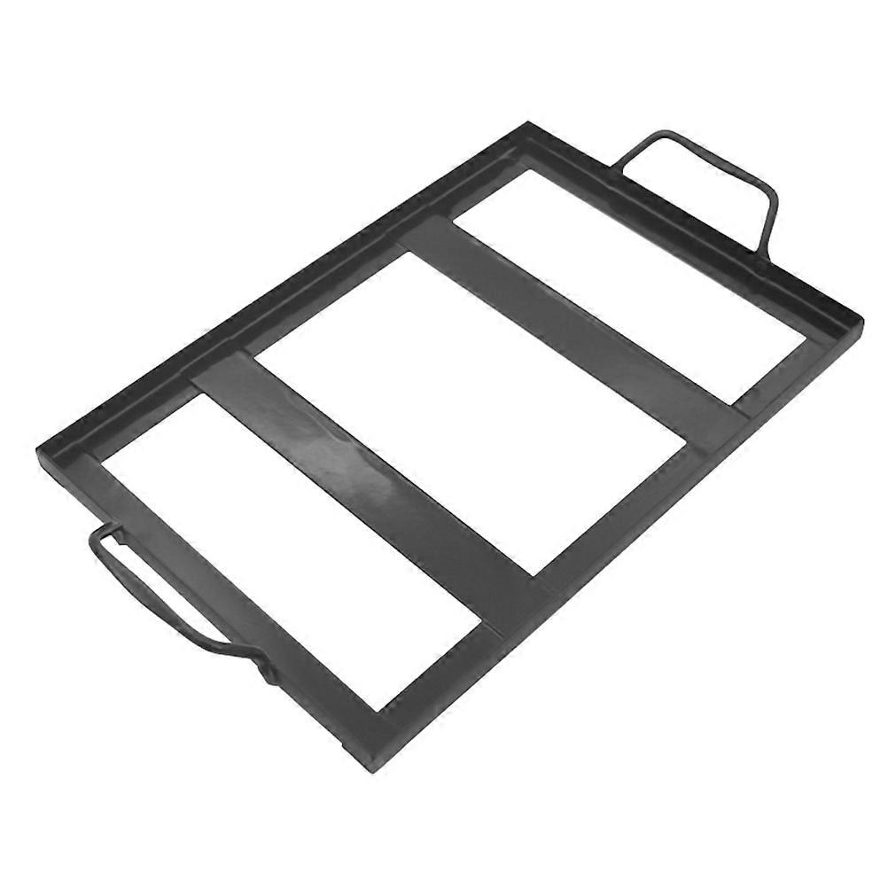 Roasting Rack Salt Plate Rack for Storage Use 2Pcs Black Barbecue Tool