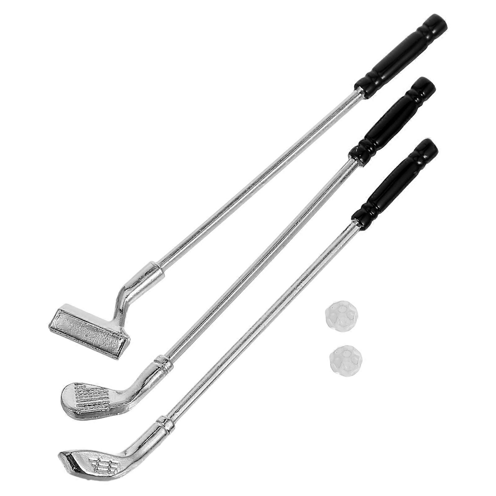 Mini Golf Model and Balls Set for Decoration Use 1Set