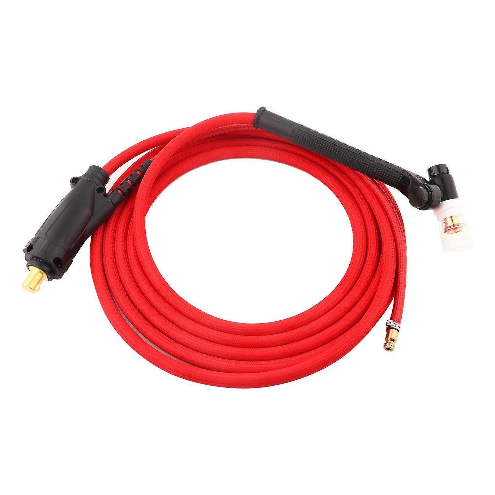 Welding Torch TIG Welder Argon Arc Soldering Tool Portable Lightweight Red Plastic 4-Meter